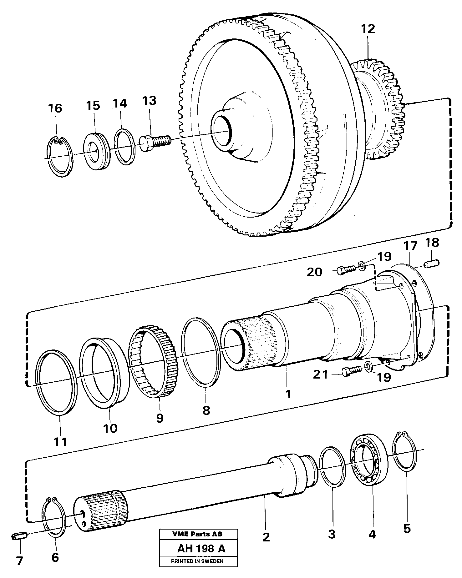 Torque converter — volvo parts diagram