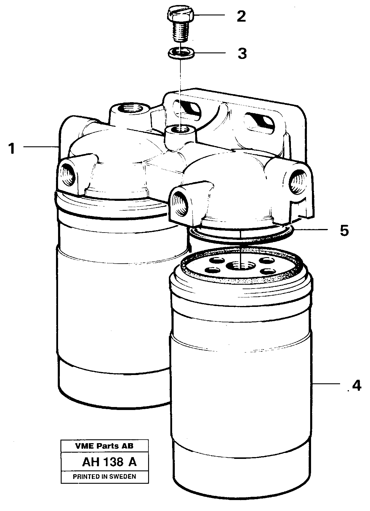 Fuel filter — volvo parts diagram