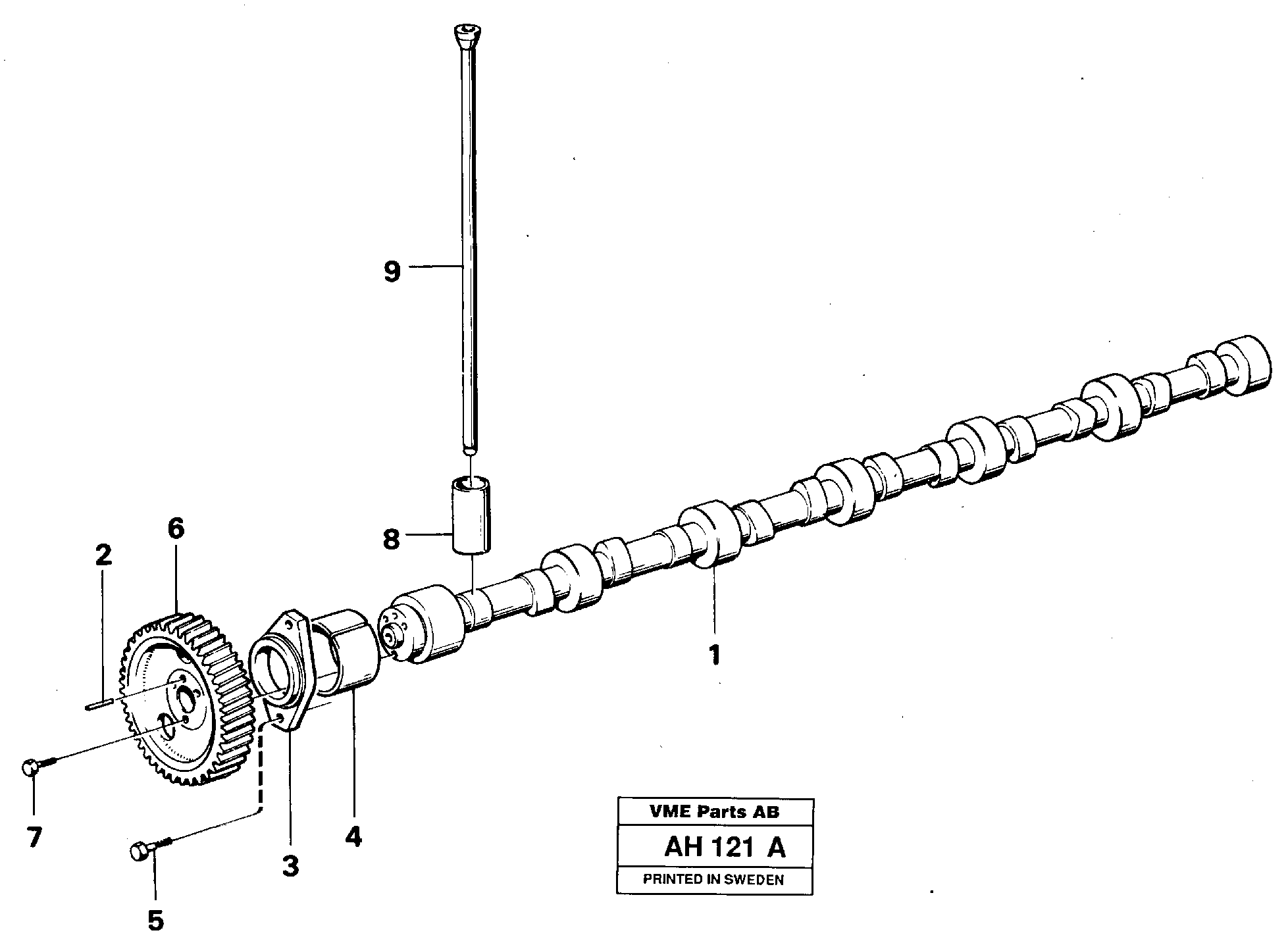 Camshaft — volvo parts diagram