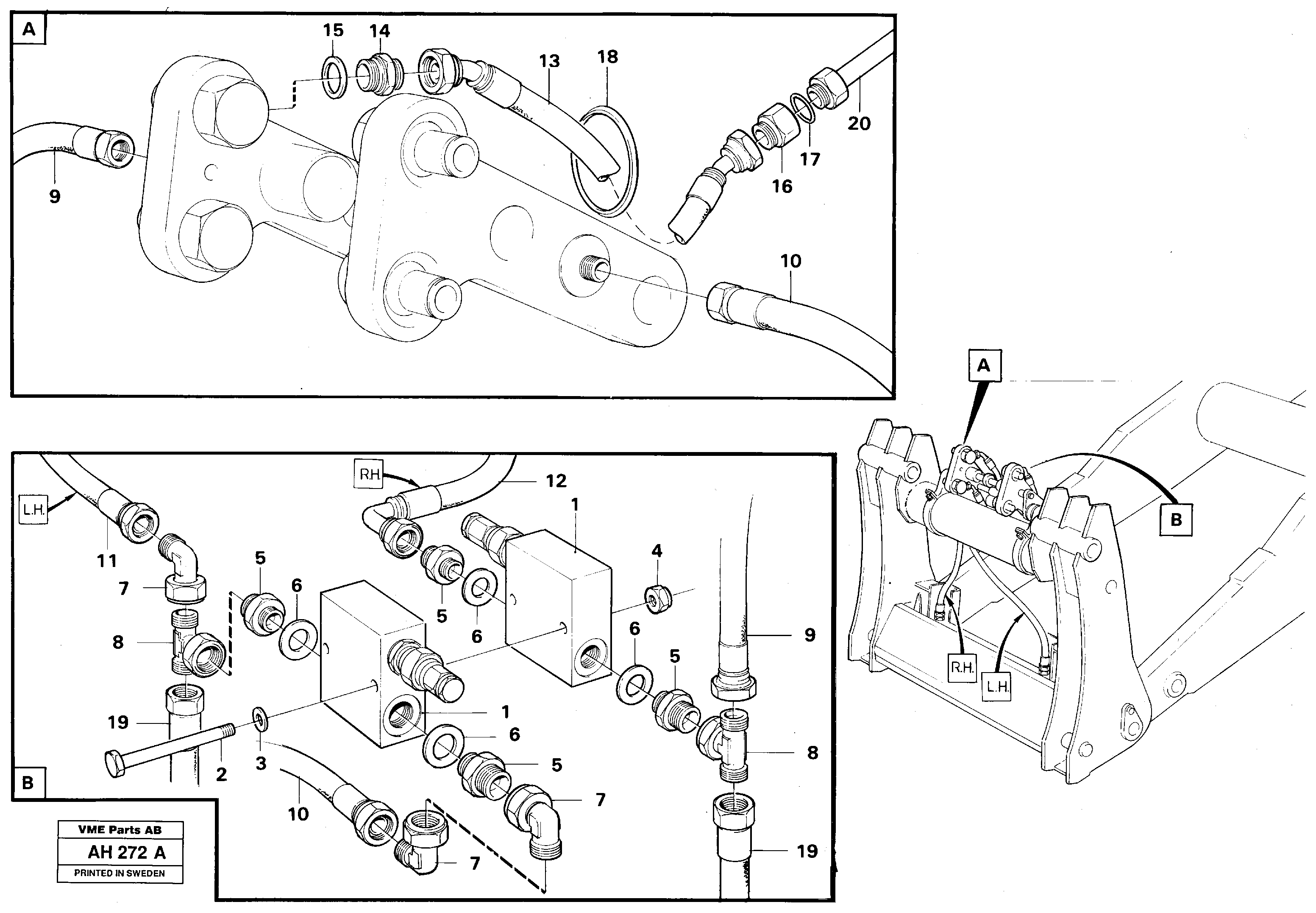 Automatic hose coupling  91320 — volvo parts diagram