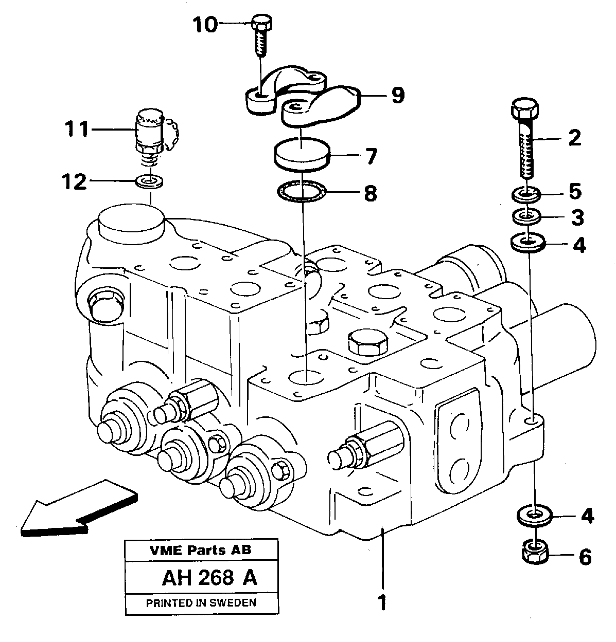 Hydraulic valve Assembly — volvo parts diagram