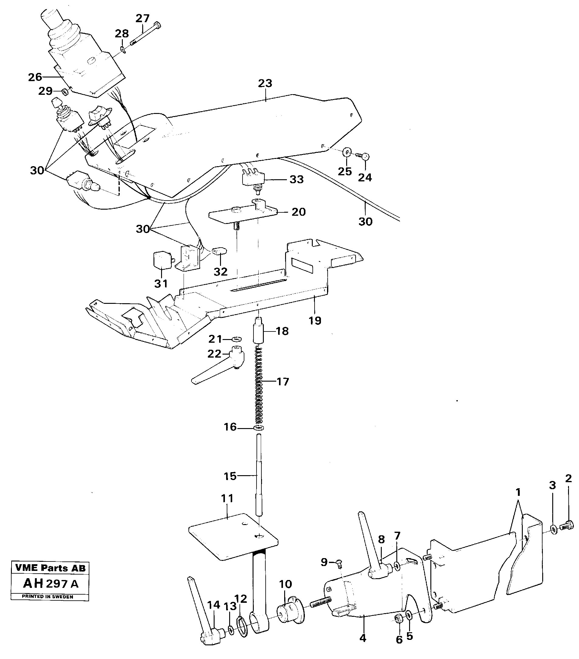 Comfort drive control, foldable arm rest. 91917 — volvo parts diagram