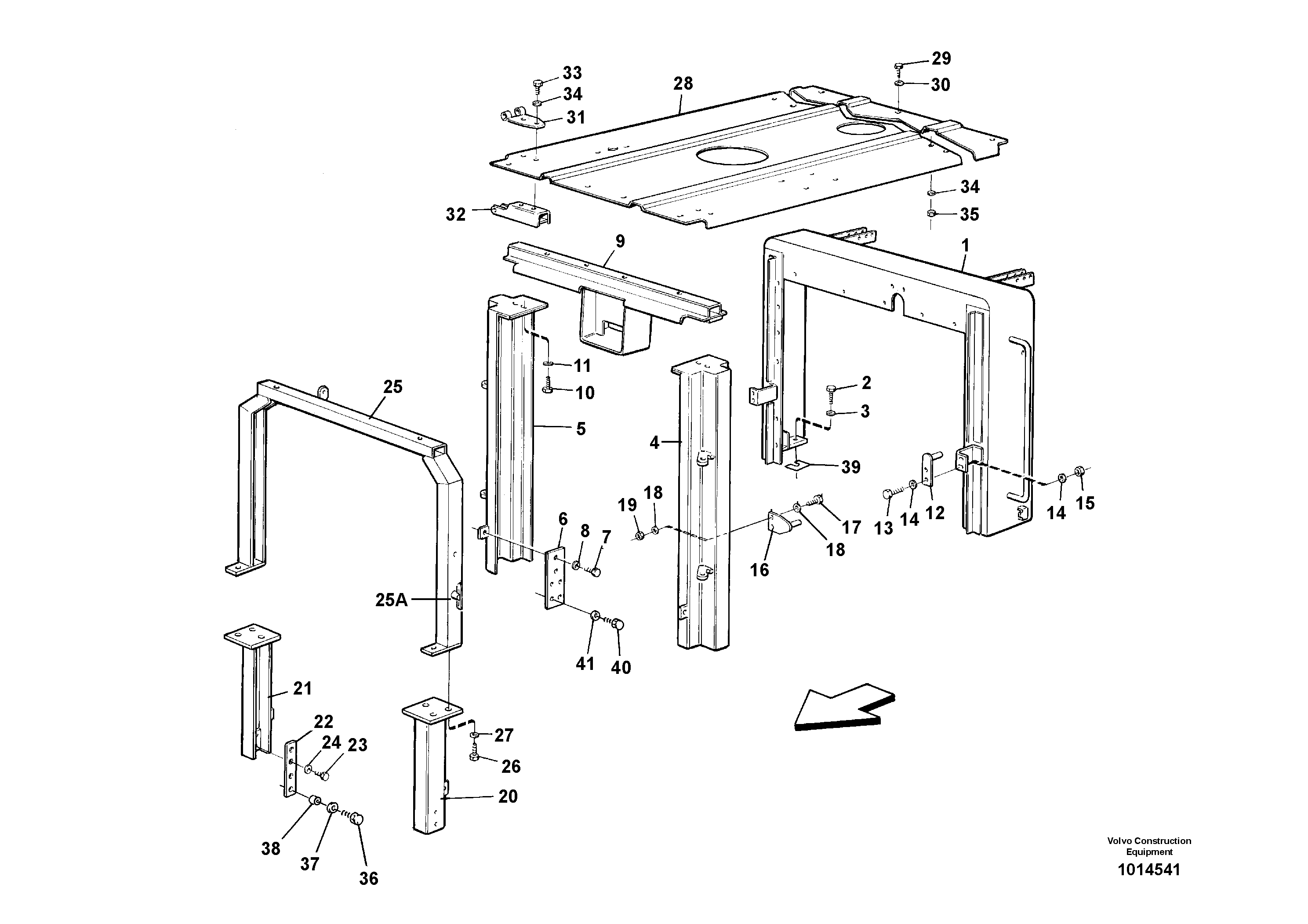 Engine cover — volvo parts diagram