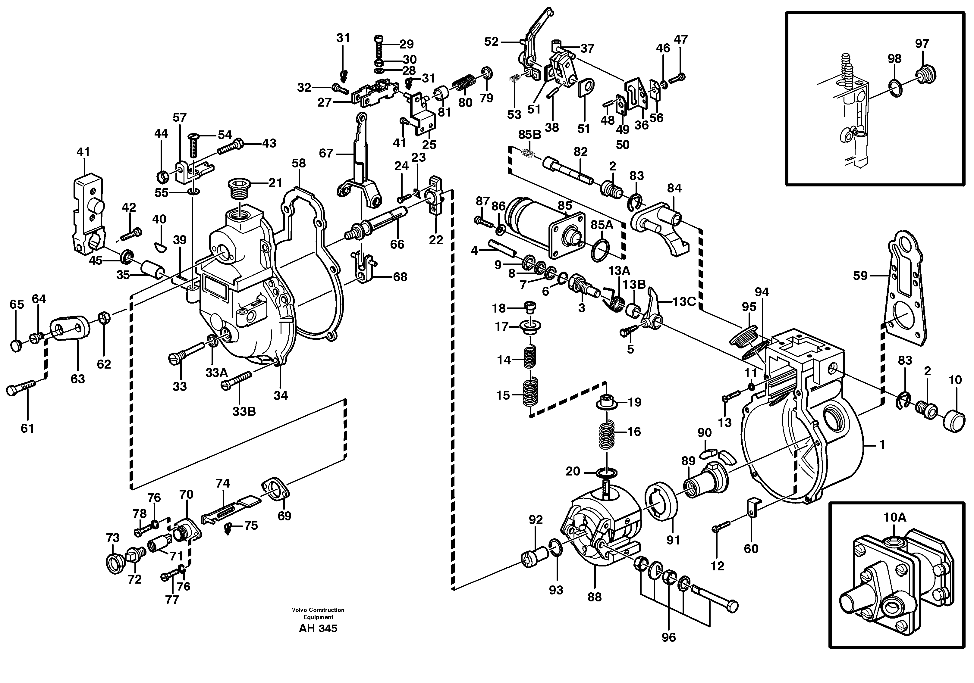 Centrifugal governor TD 61 GB — volvo parts diagram