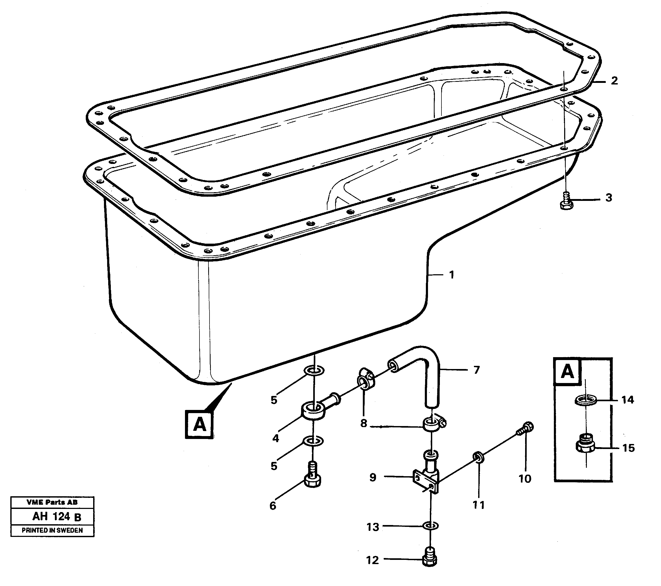 Oil sump — volvo parts diagram