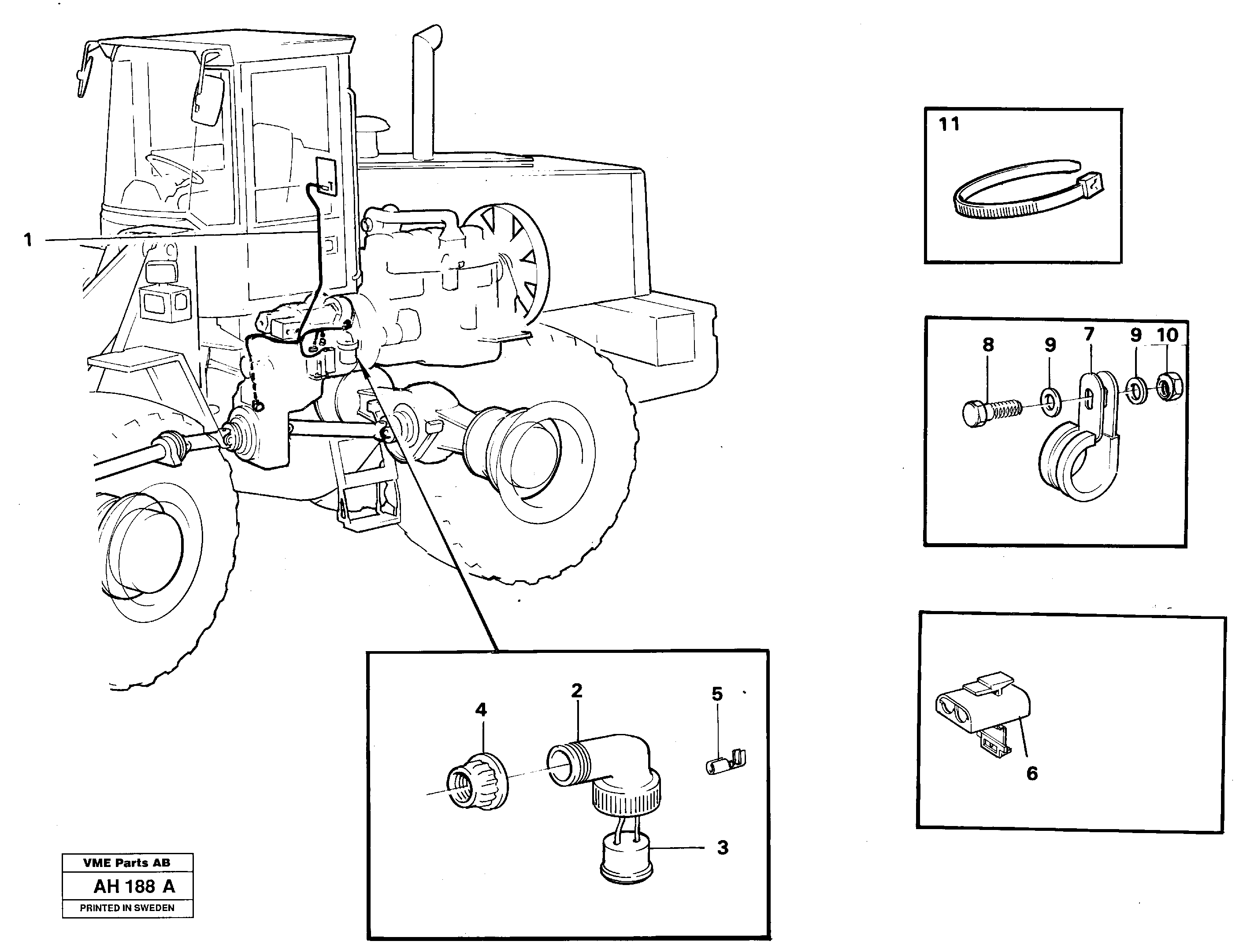 Cable harness, transmission — volvo parts diagram
