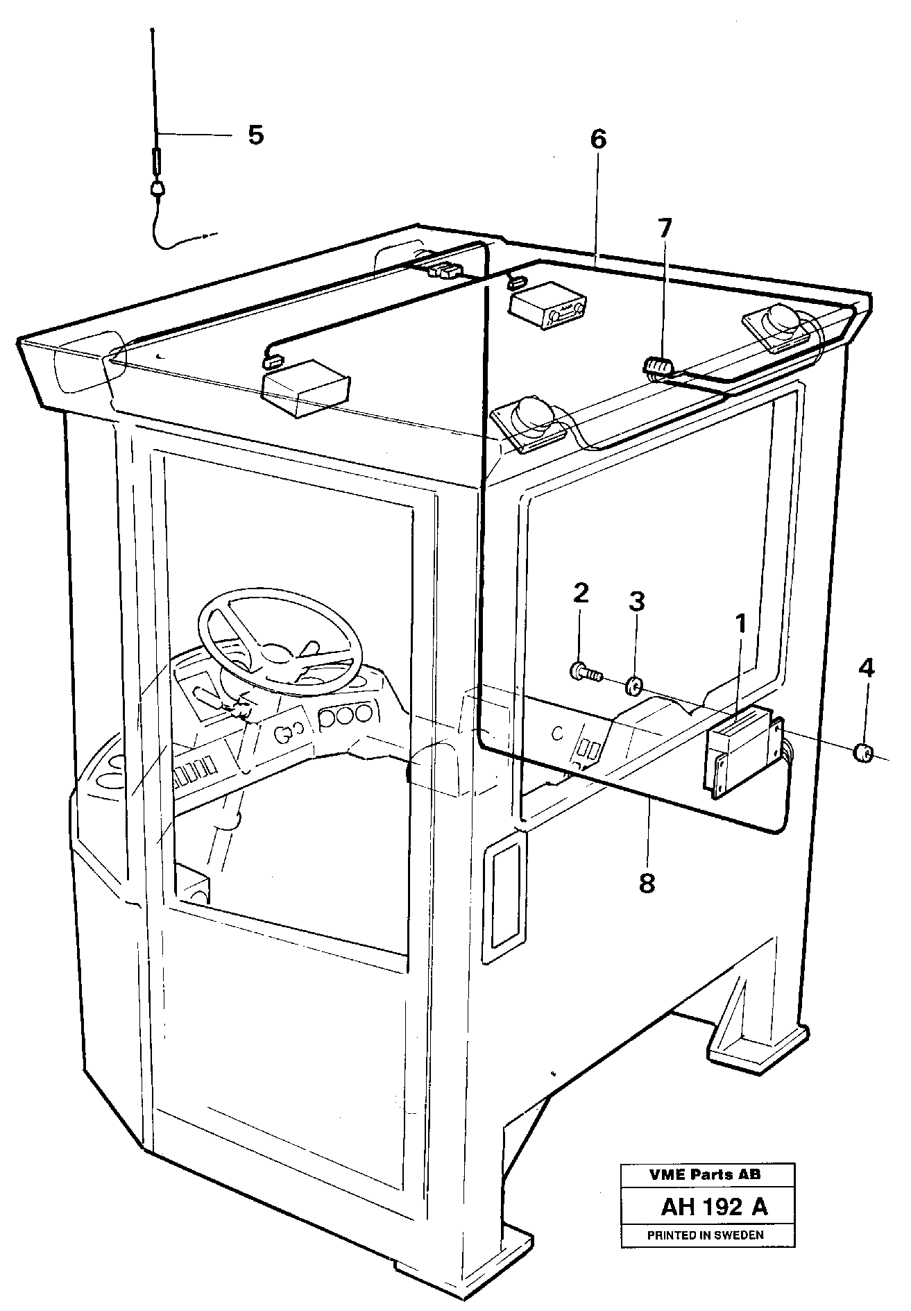 Electrical system: Radio 91936 — volvo parts diagram