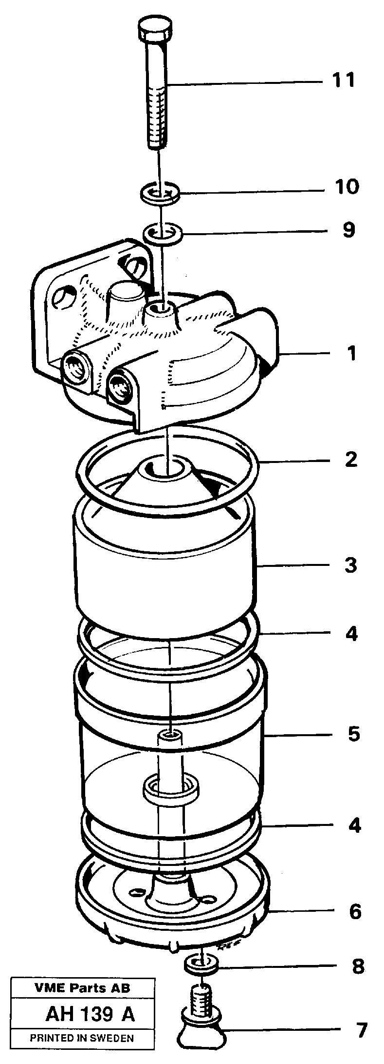 Slurry separator — volvo parts diagram