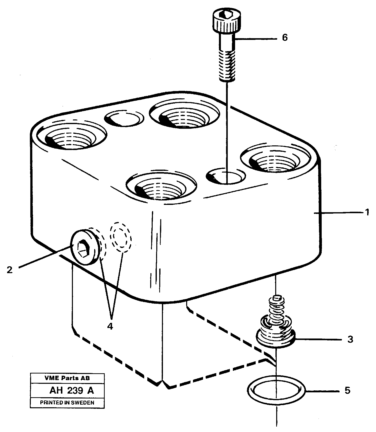 Valve housing — volvo parts diagram