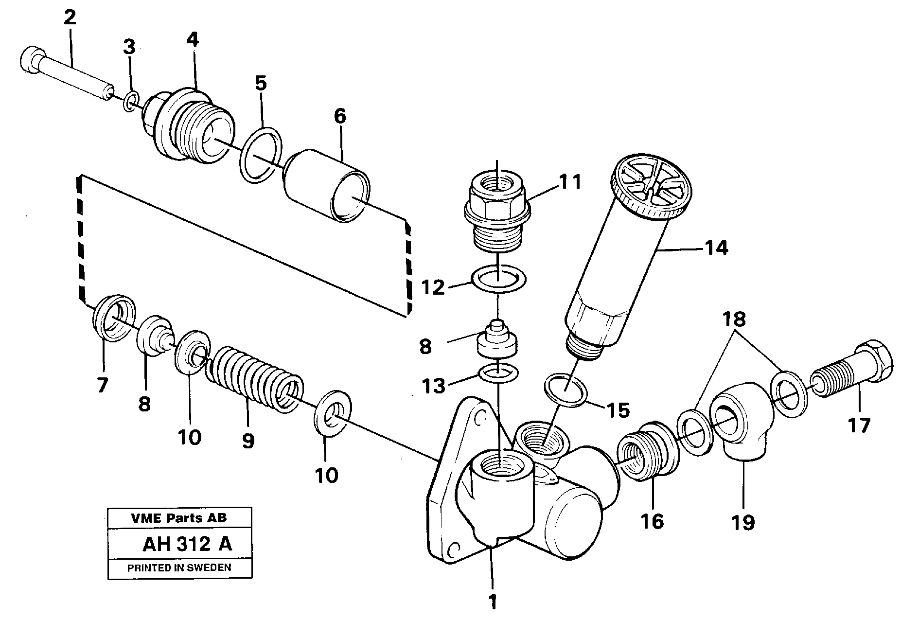 Feed pump — volvo parts diagram
