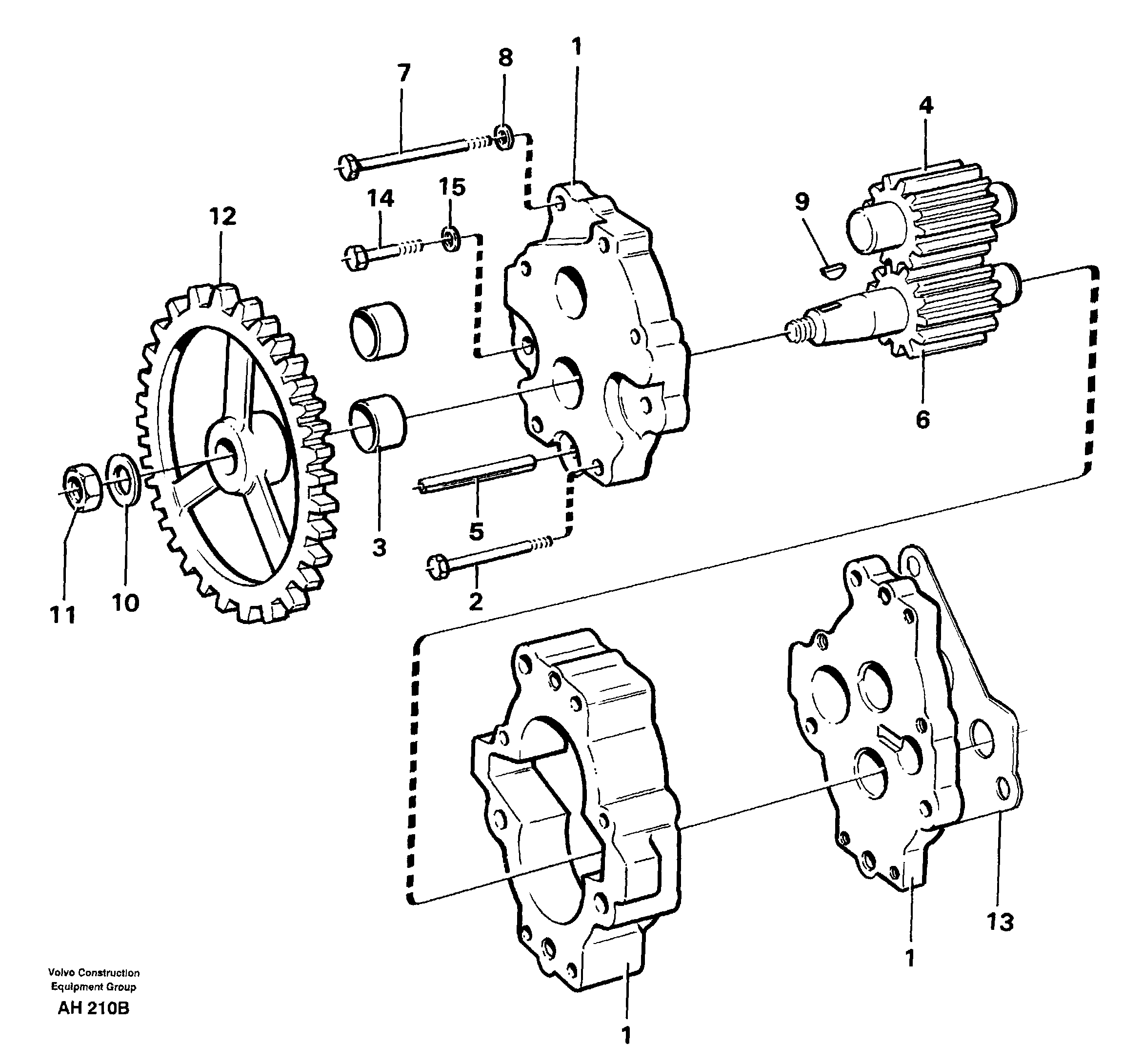 Transmission pump  30869, 30879 — volvo parts diagram