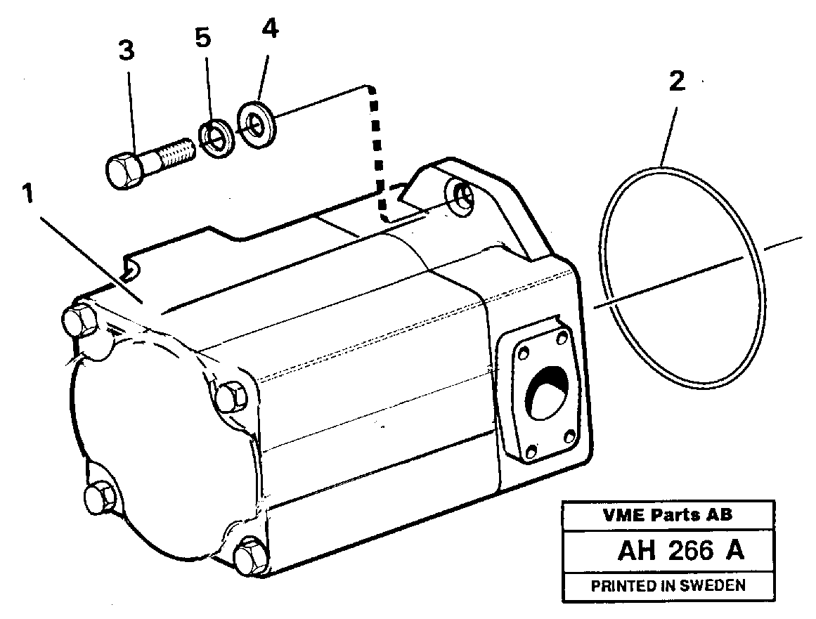Hydraulic - oil pump Assembly — volvo parts diagram