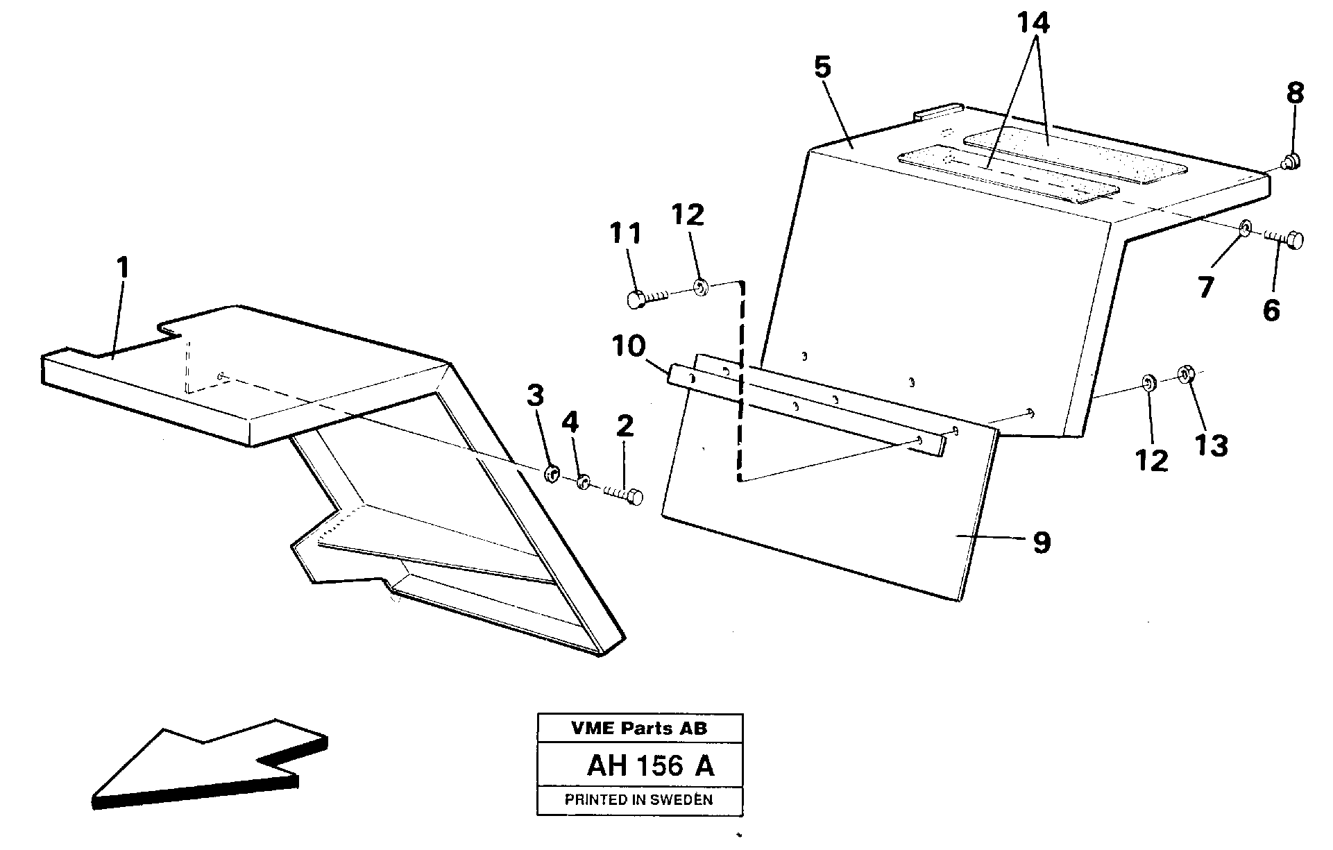 Mud guards — volvo parts diagram