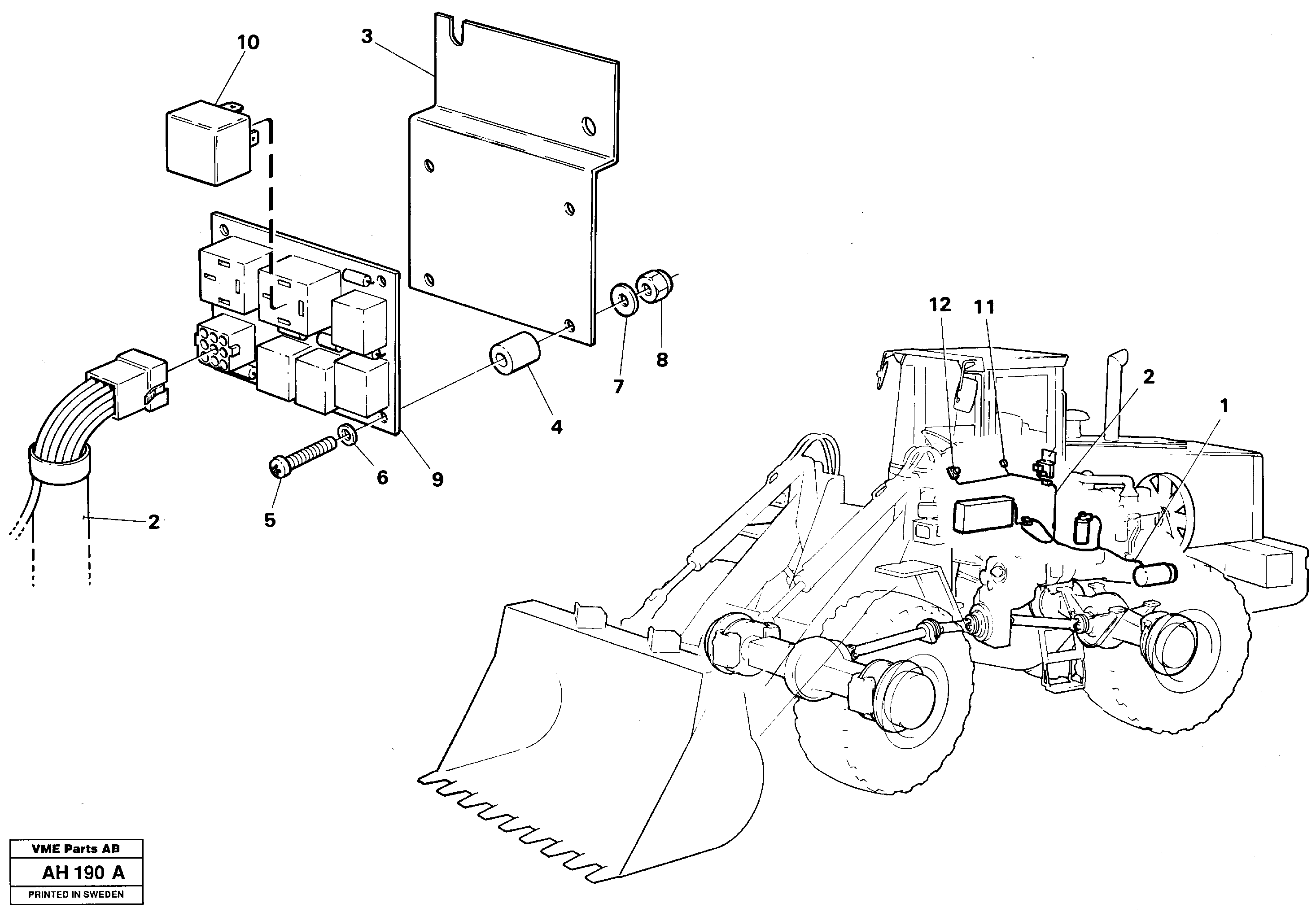 Electrical system: Air conditioning  91873 — volvo parts diagram