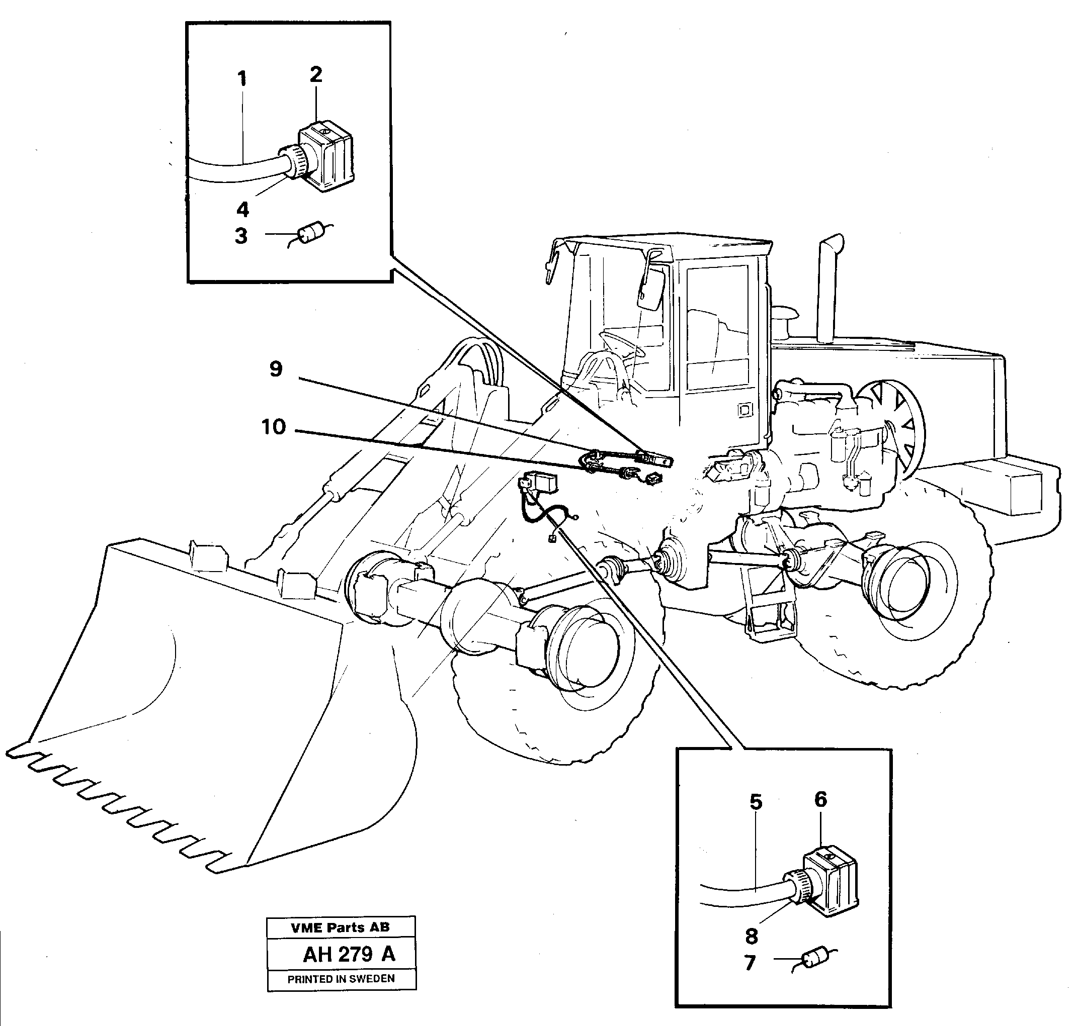 Electrical system: Attachment locking  91992 — volvo parts diagram