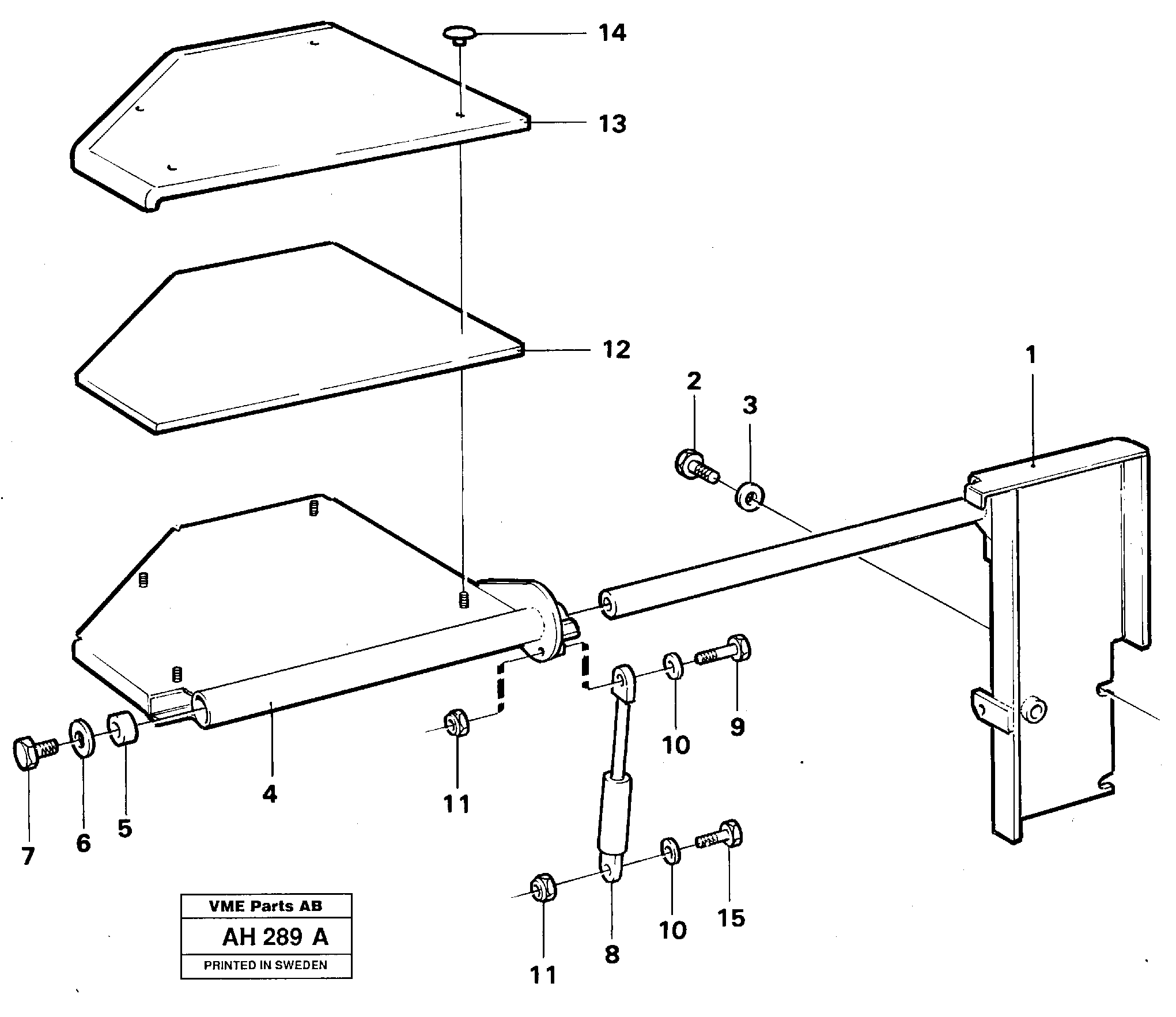 Instructor's seat 91988 — volvo parts diagram