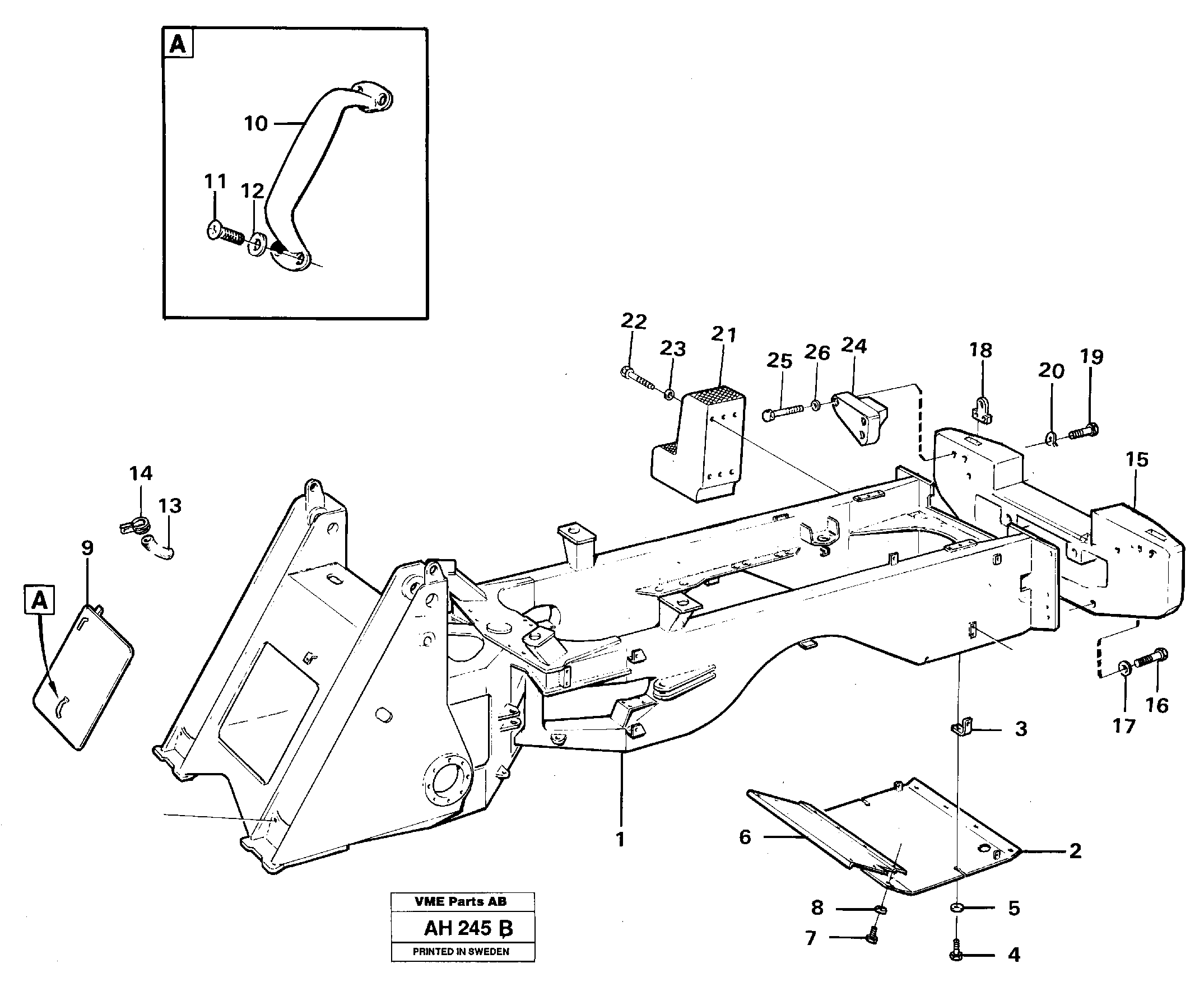 Protecting plates — volvo parts diagram
