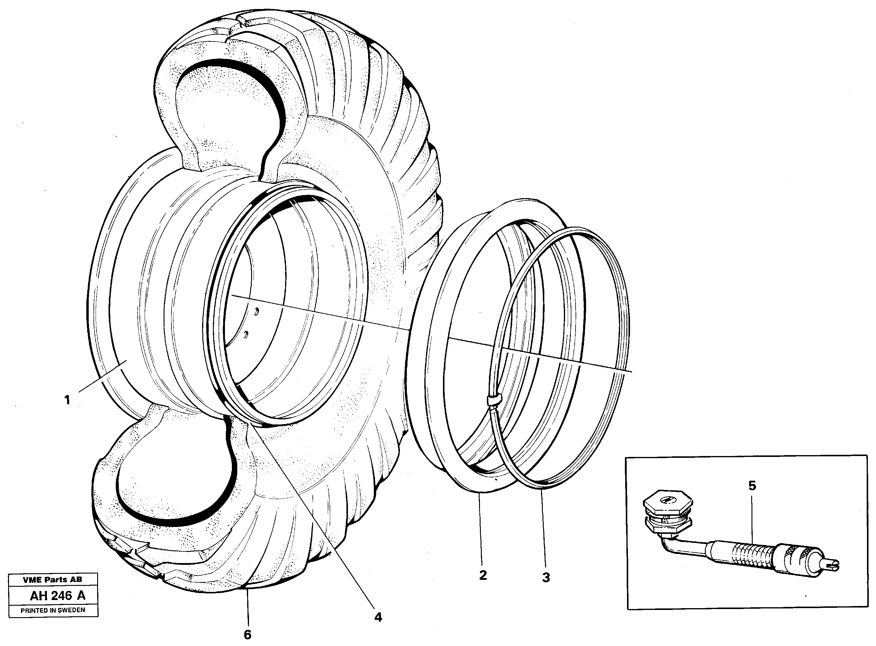 Wheel 17,00 x 25/1,7. 9,25 - 25/2,5 — volvo parts diagram