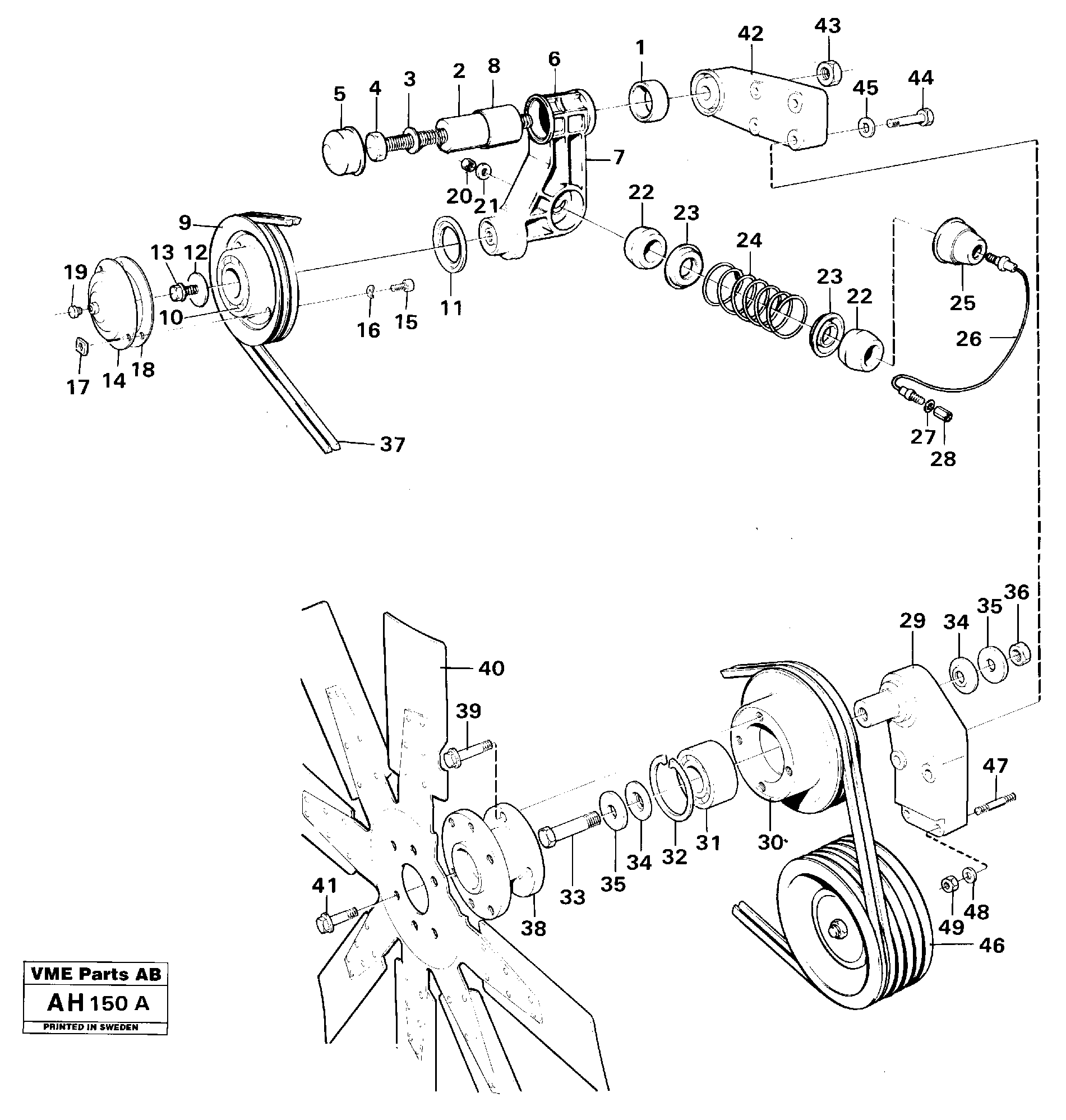 Belt transmission — volvo parts diagram
