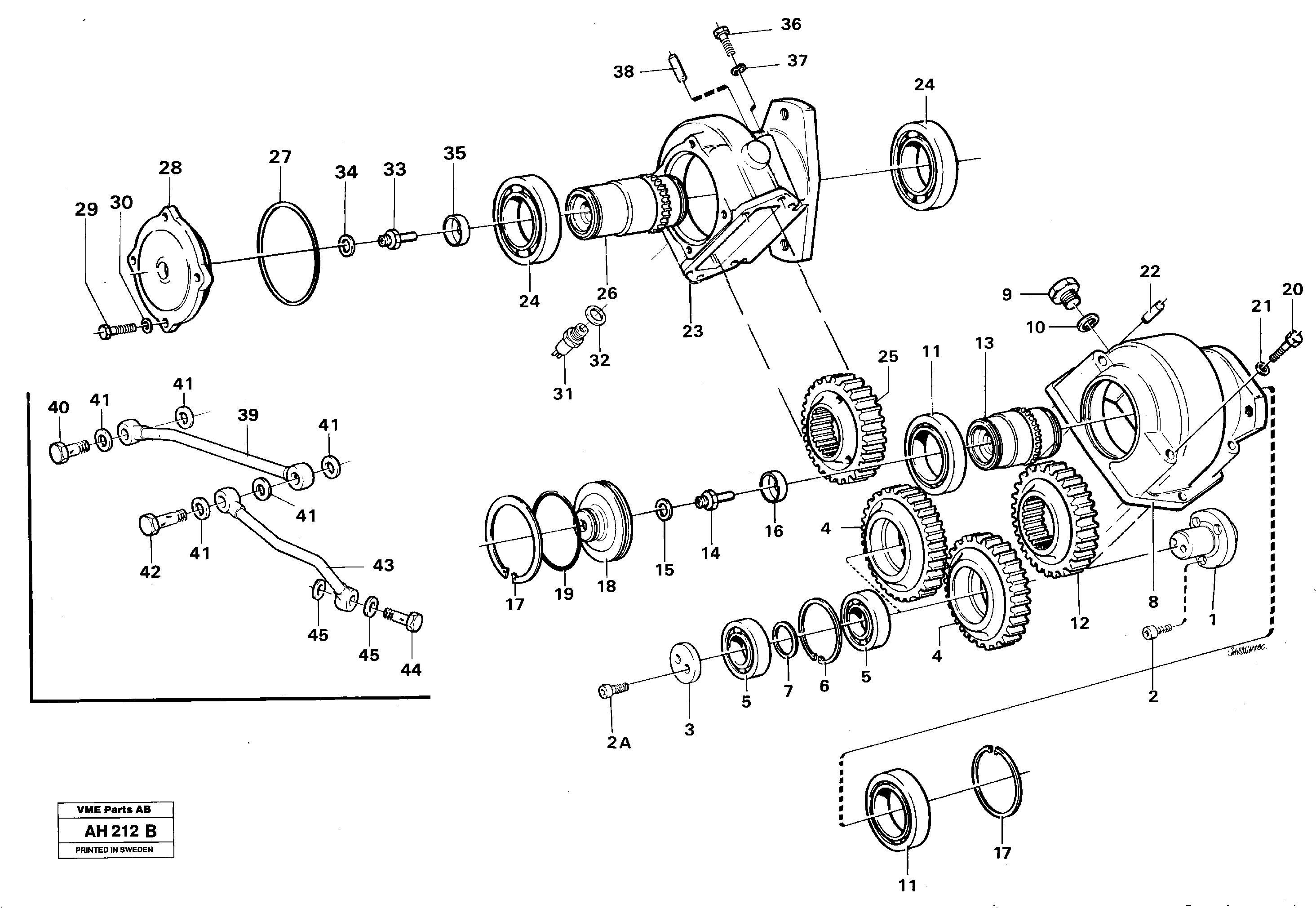 Pump drive — volvo parts diagram
