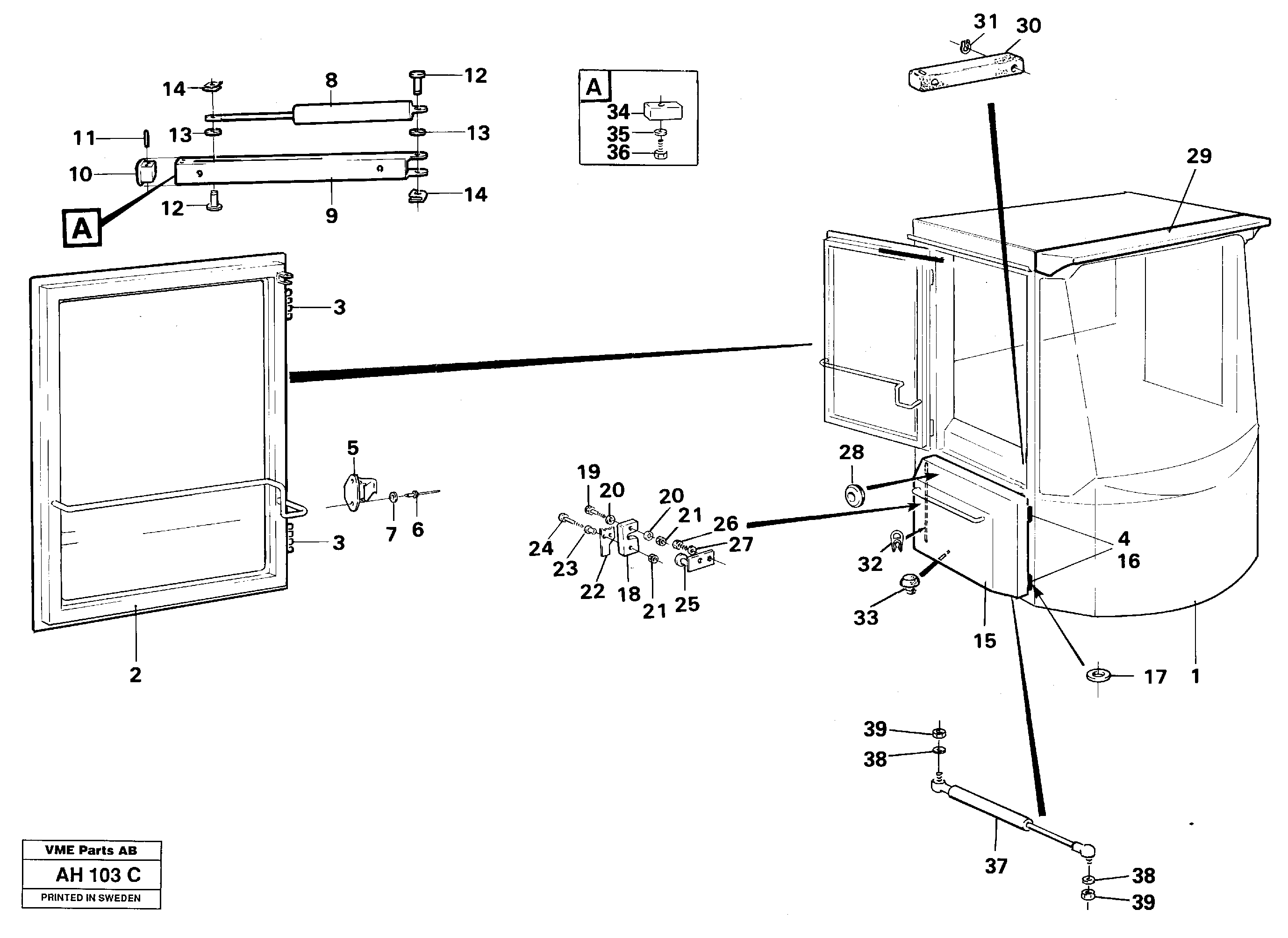 Cab body — volvo parts diagram