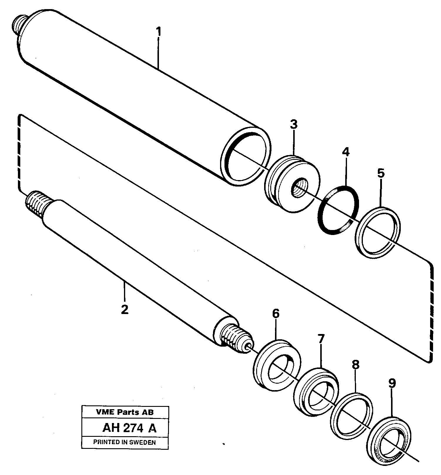 Control cylinder,  91320 — volvo parts diagram