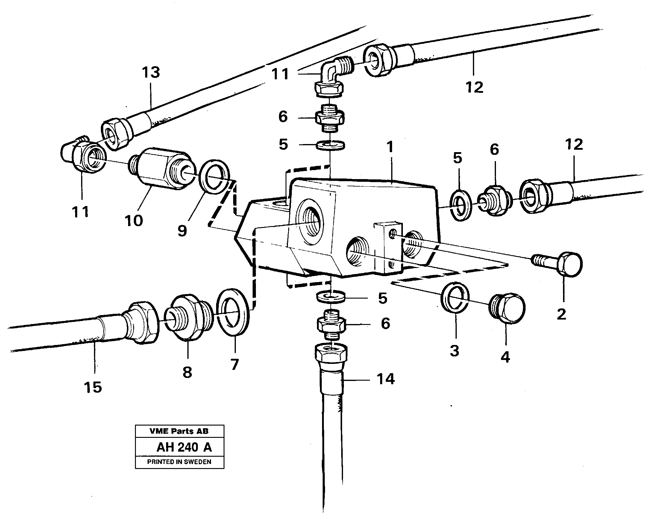 Shift valve, assembly — volvo parts diagram