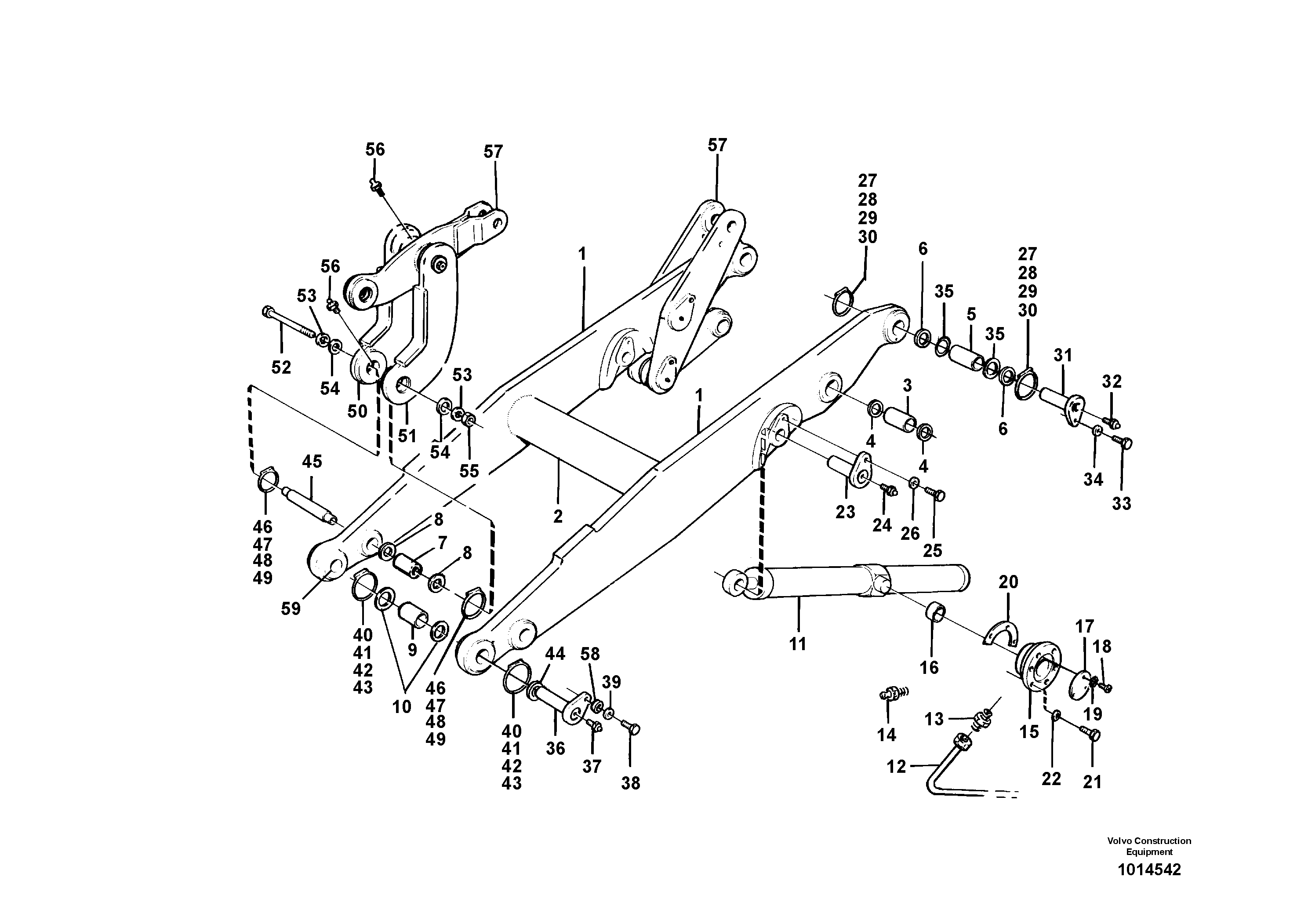 Lifting unit — volvo parts diagram