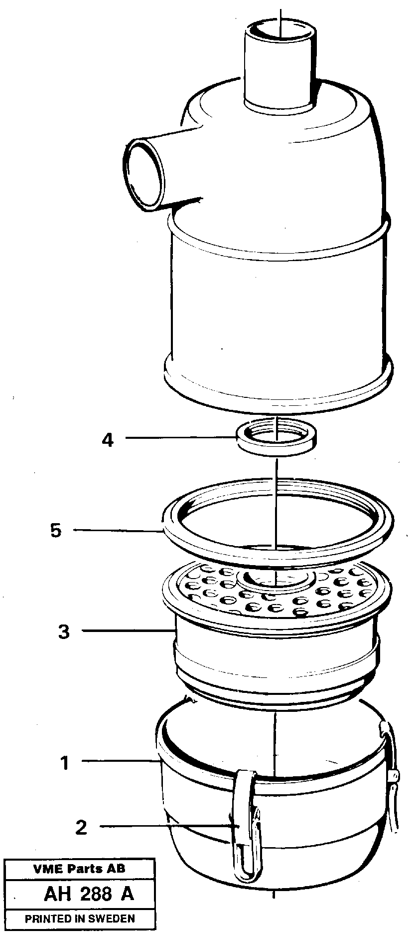 Air filter 92037 — volvo parts diagram