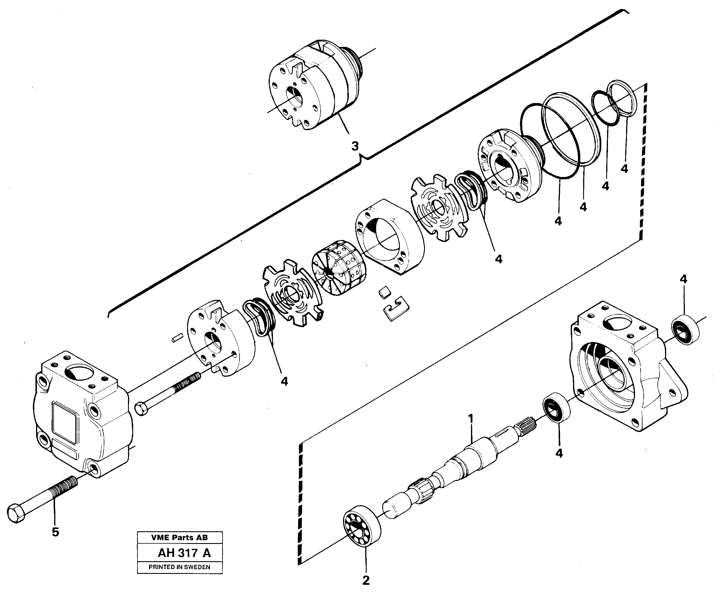 Hydraulic pump — volvo parts diagram
