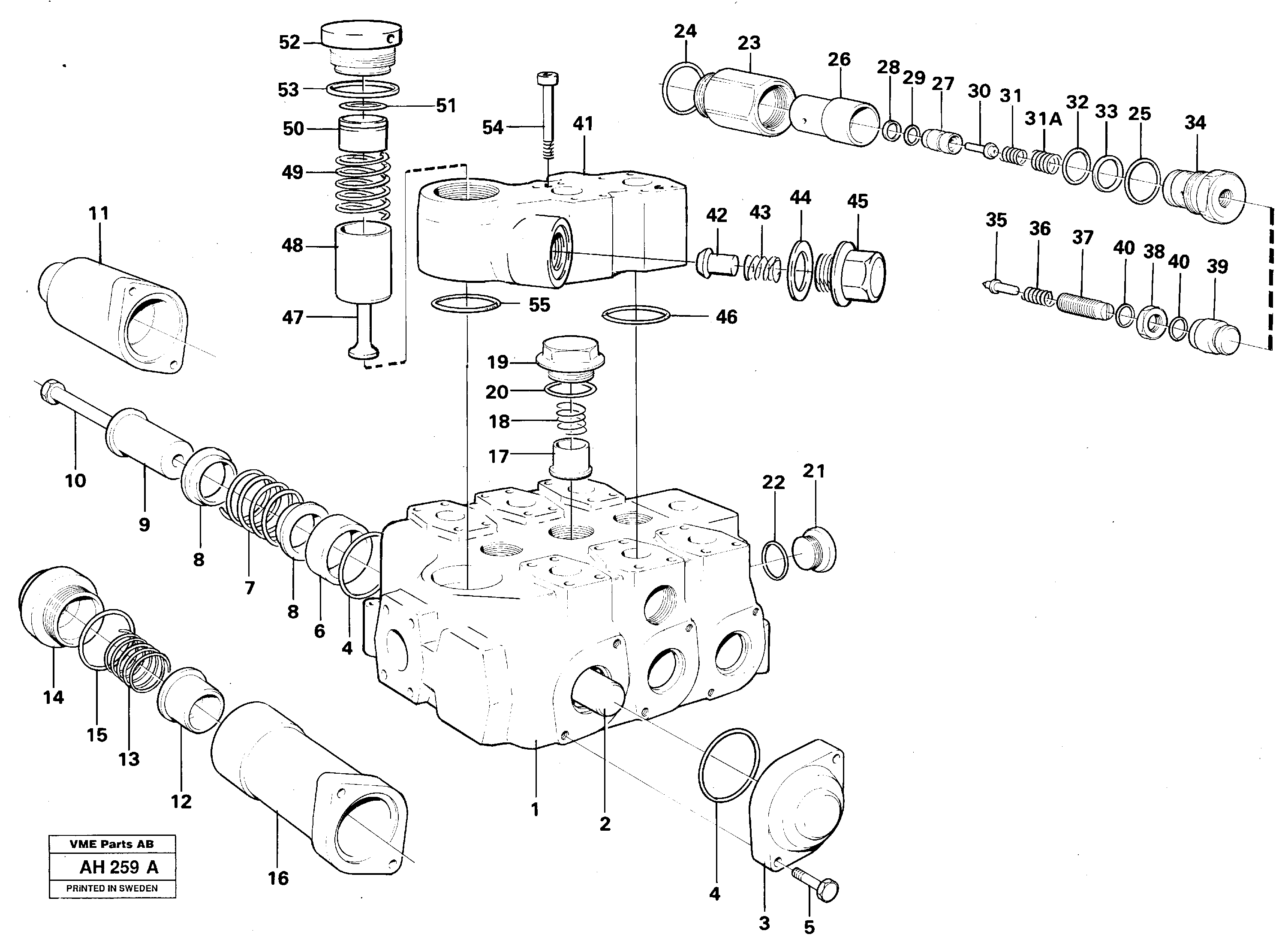 Control valve — volvo parts diagram