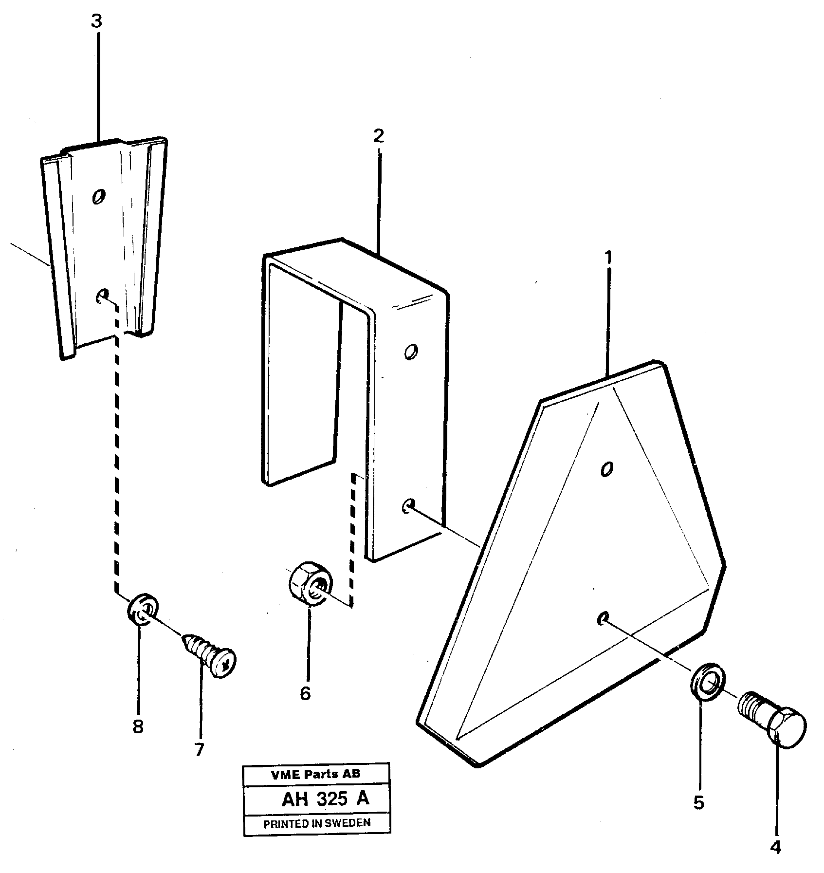 LGF - sign, Slow moving vehicle 99592 — volvo parts diagram