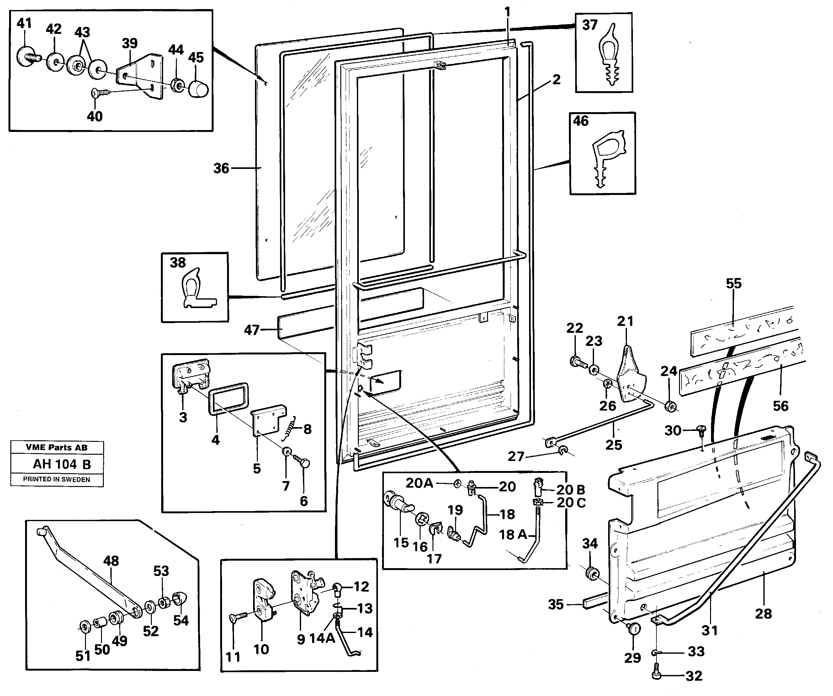 Door — volvo parts diagram