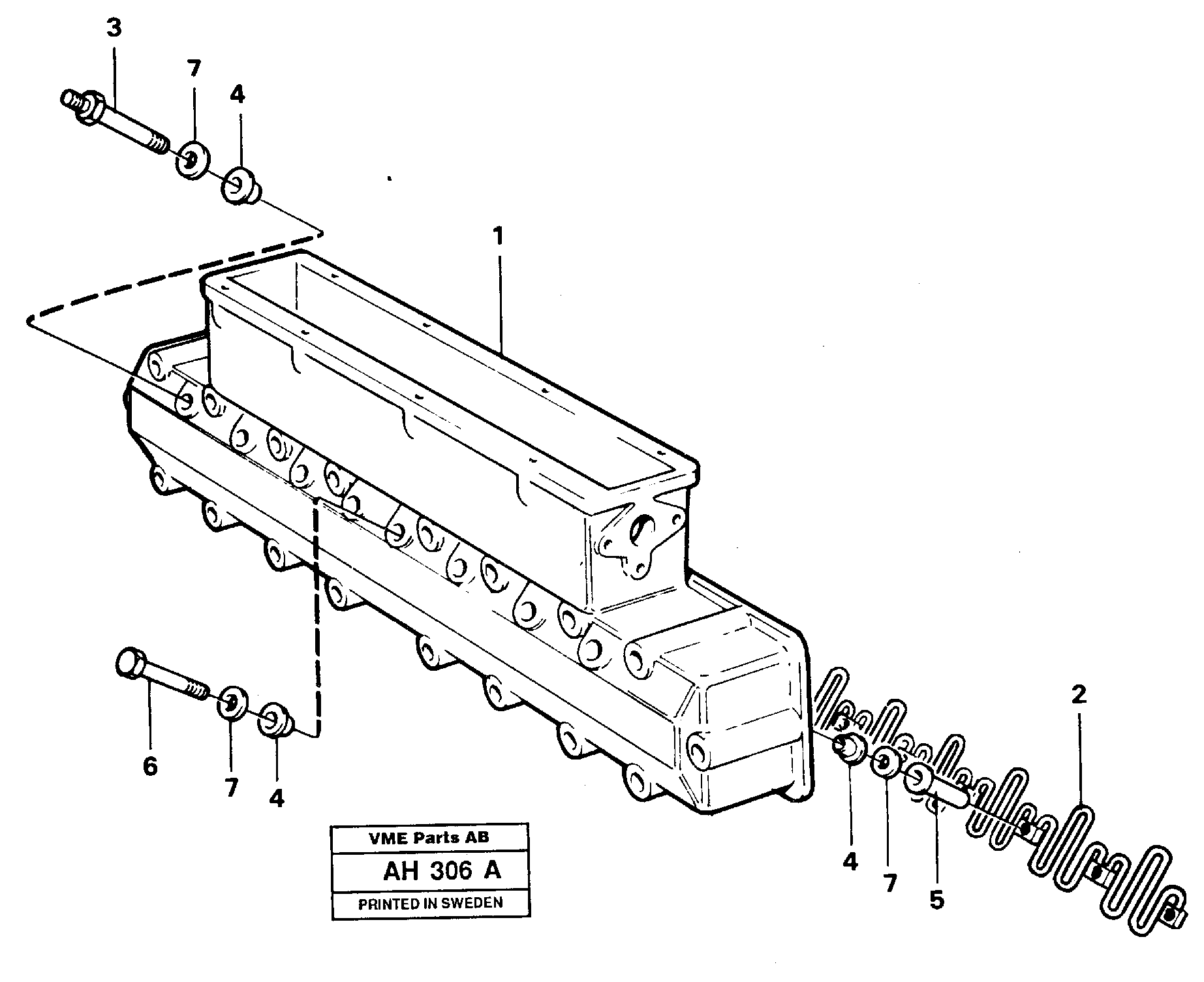 Inlet manifold 92006 — volvo parts diagram