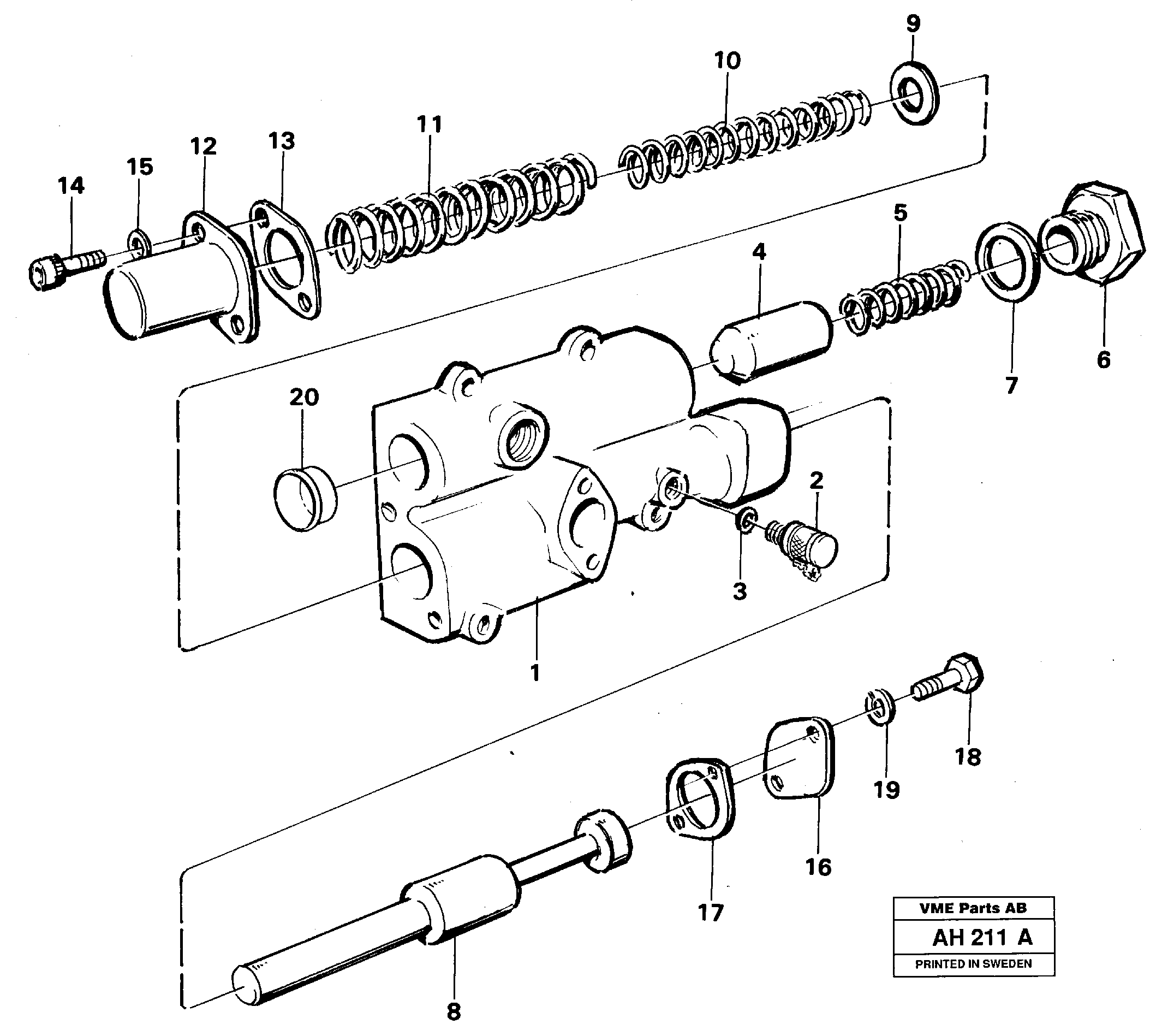 Valve,  Ser No - 12439 , Ser No - 61588 USA — volvo parts diagram