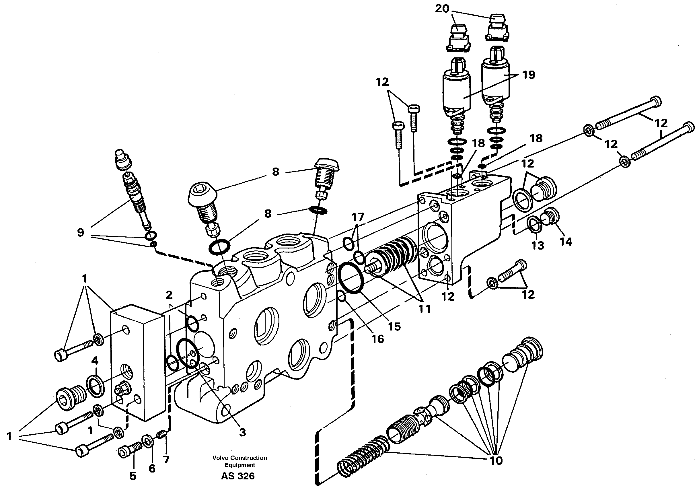 Valve section  93636 — volvo parts diagram