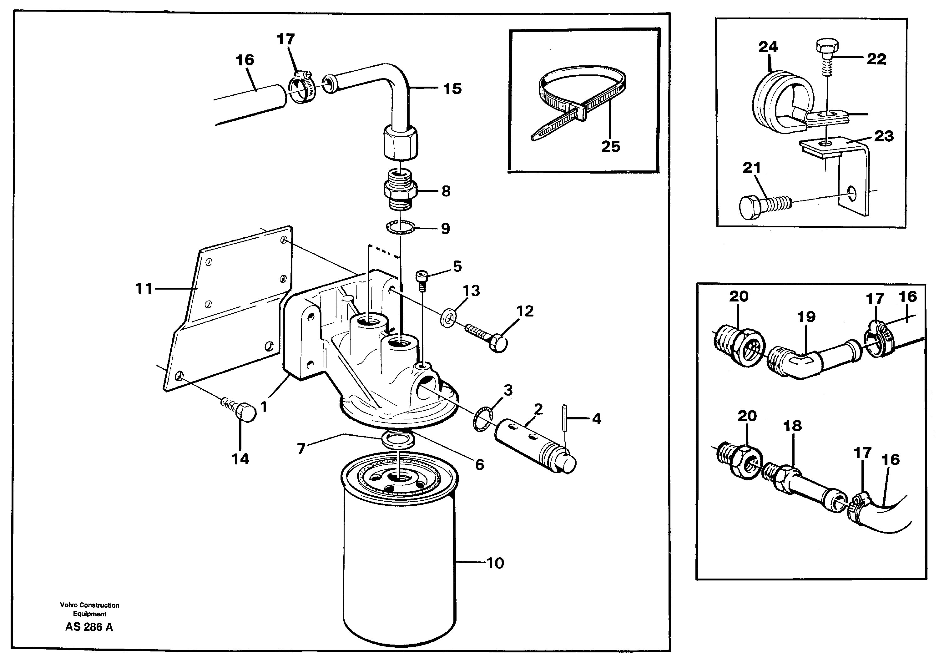 Coolant filter 92613 — volvo parts diagram