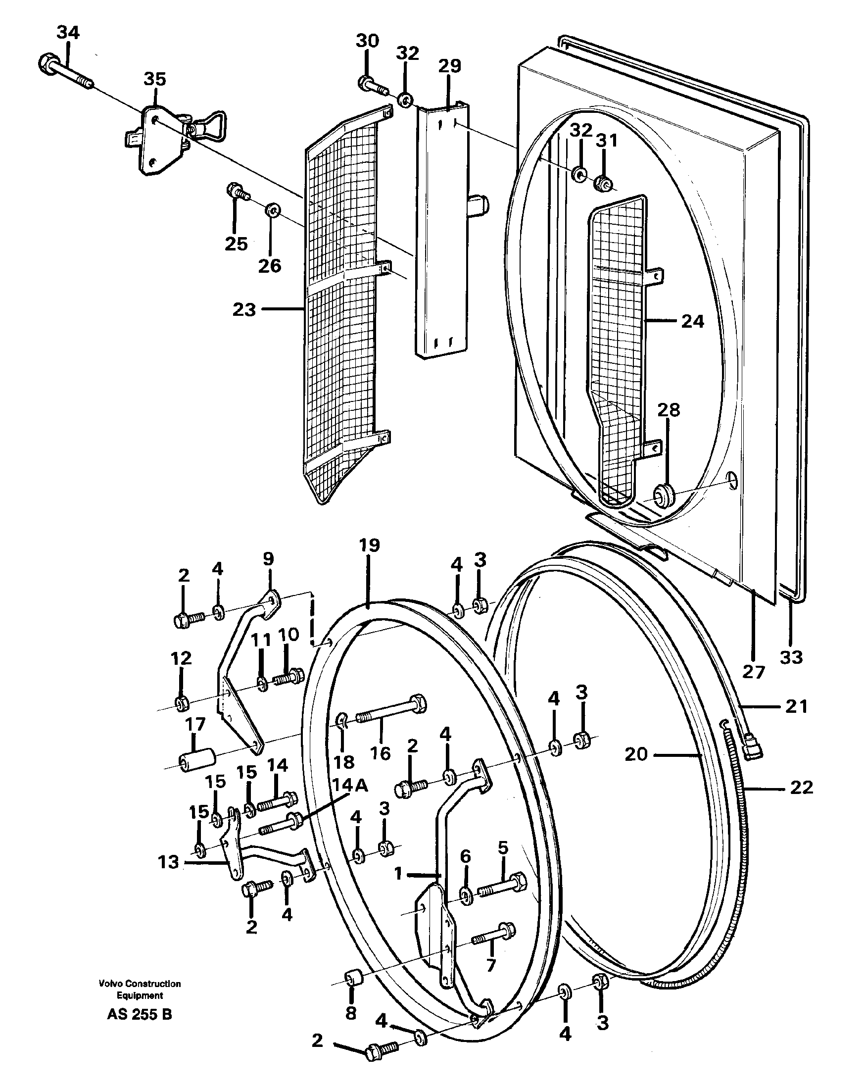 Fan shroud — volvo parts diagram
