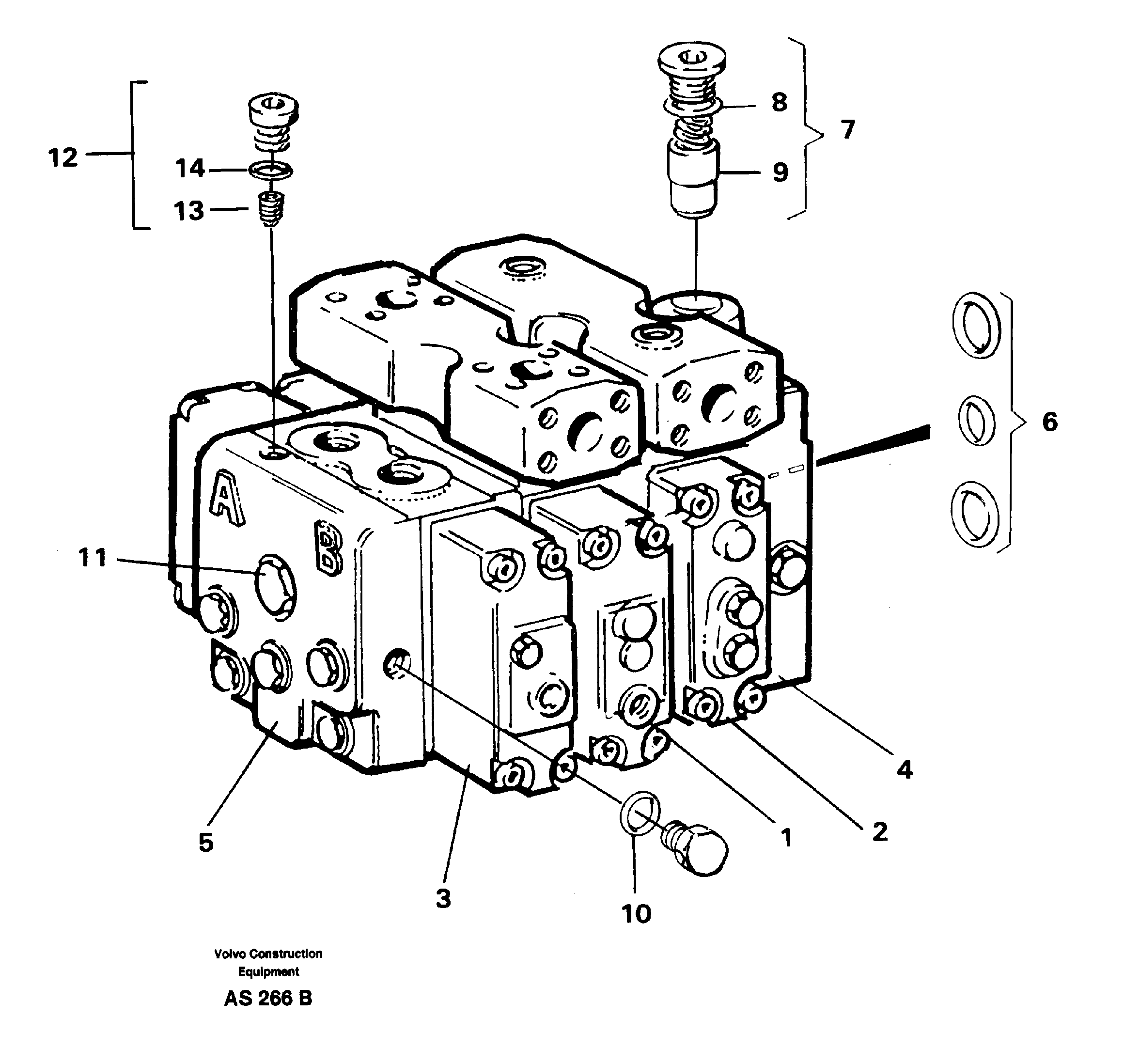 Control valve — volvo parts diagram