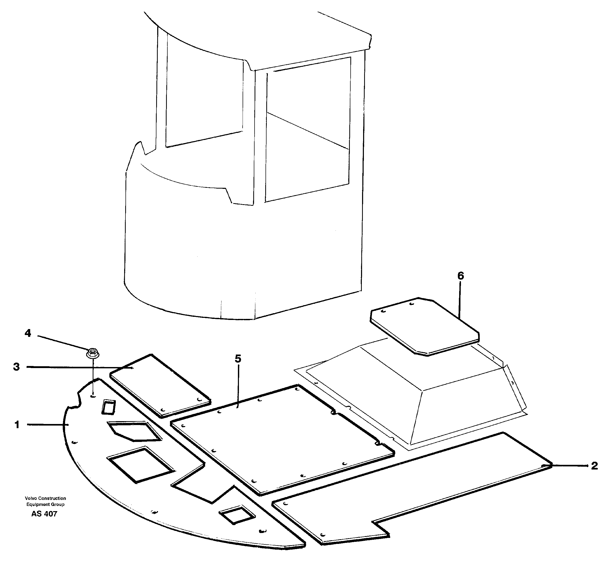 Insulating matting  92706 — volvo parts diagram