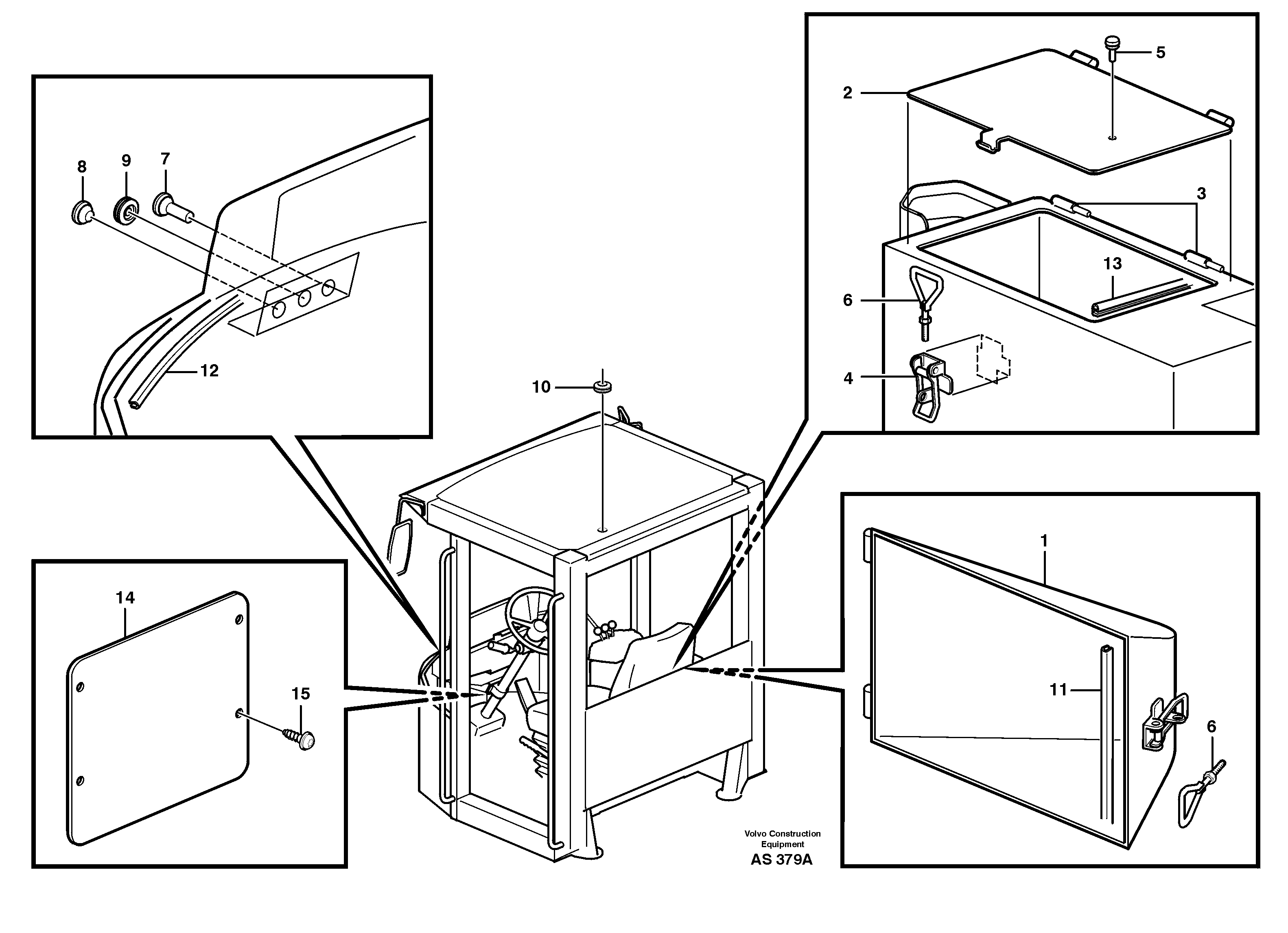 Hatches 33159 — volvo parts diagram