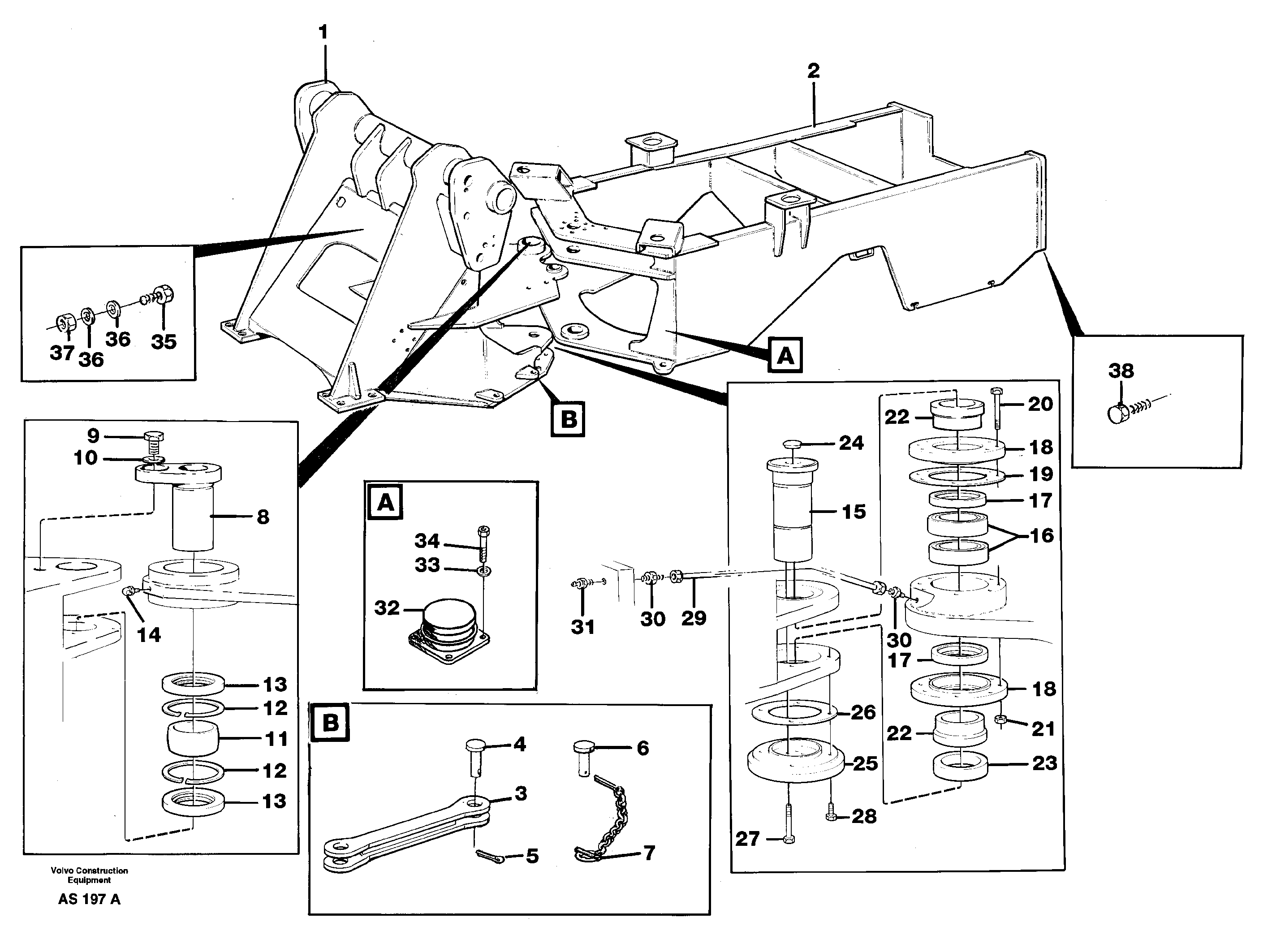 Frame — volvo parts diagram