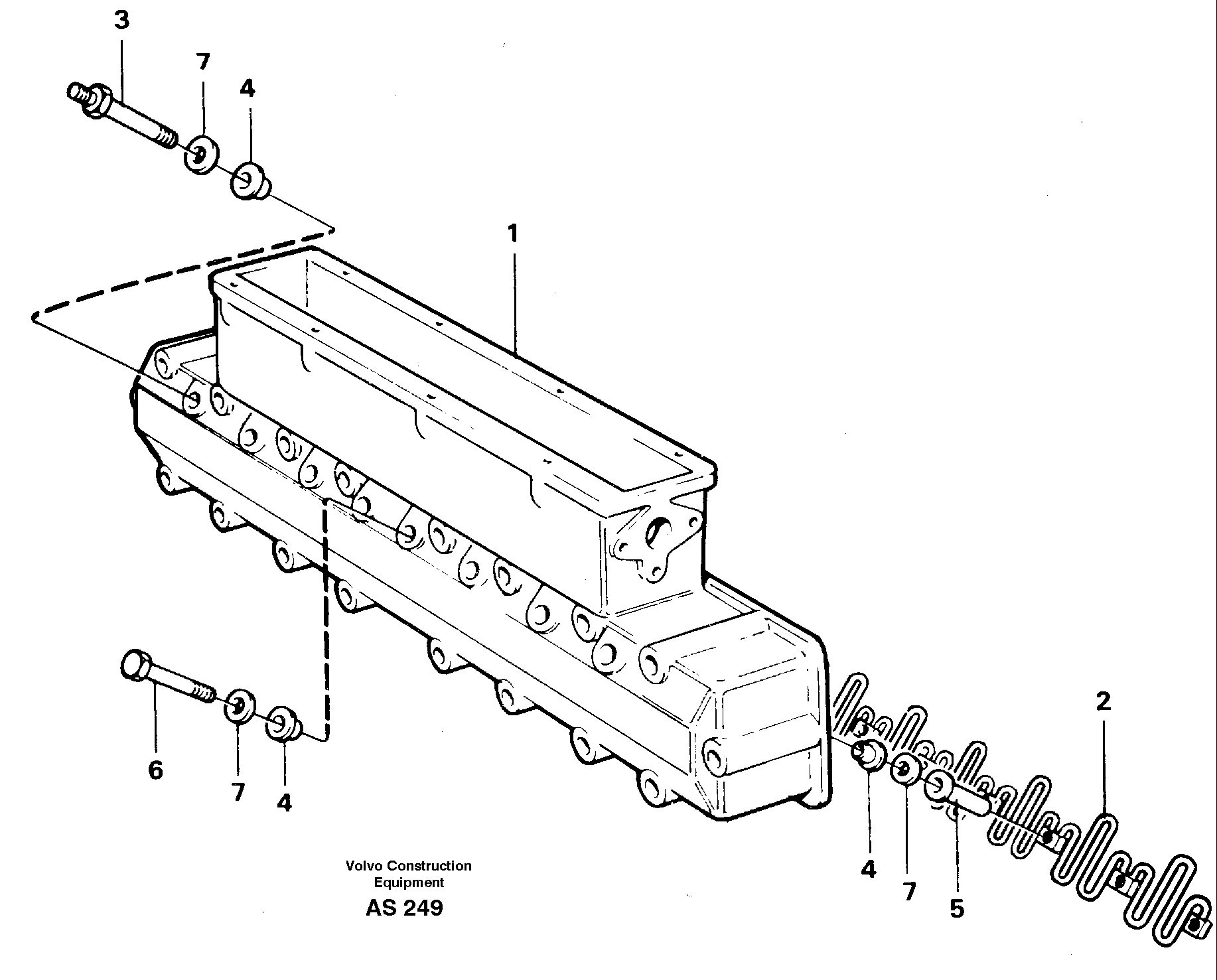 Inlet manifold TD 63 KDE — volvo parts diagram
