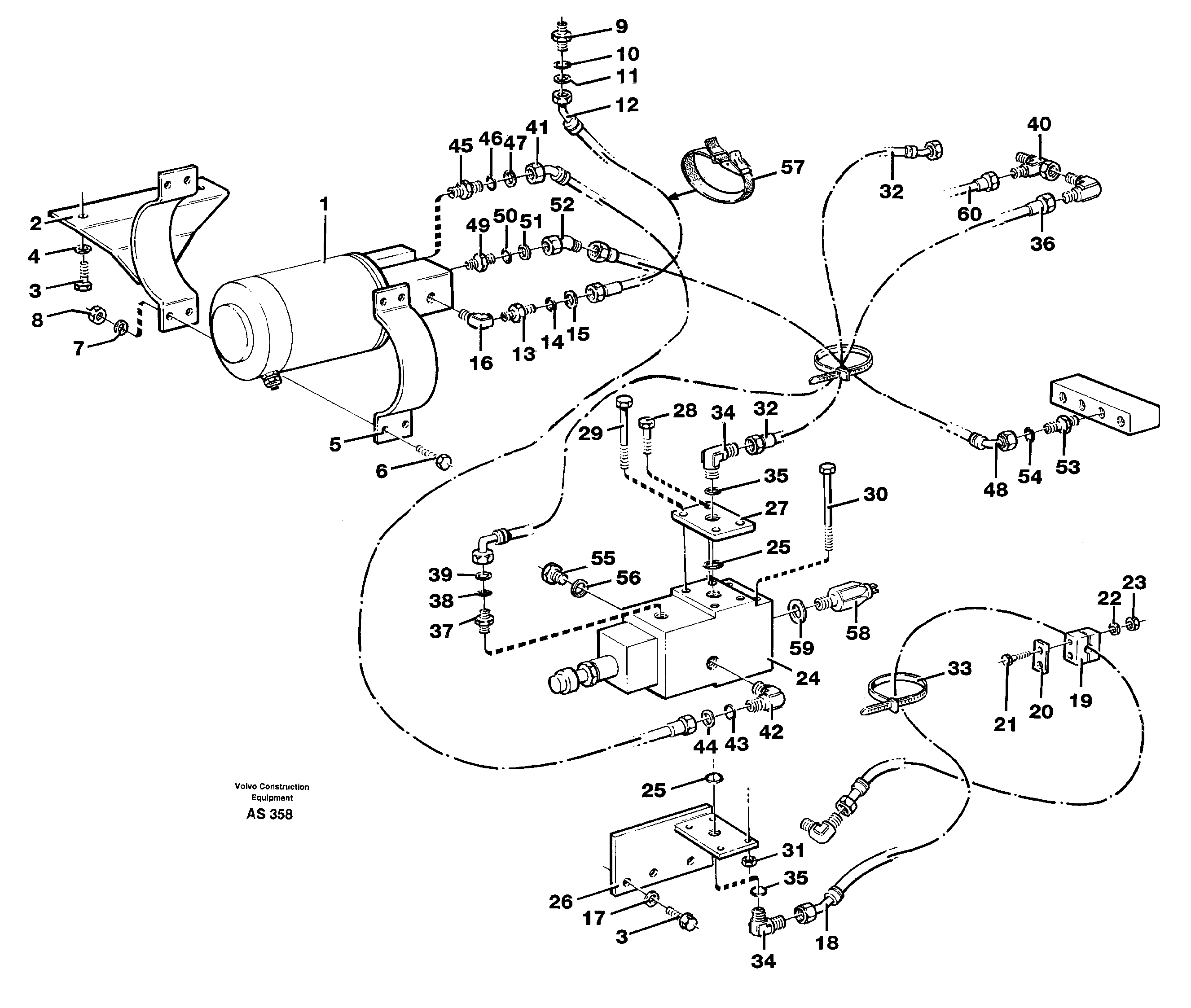 Auxiliary steering system 93538 — volvo parts diagram