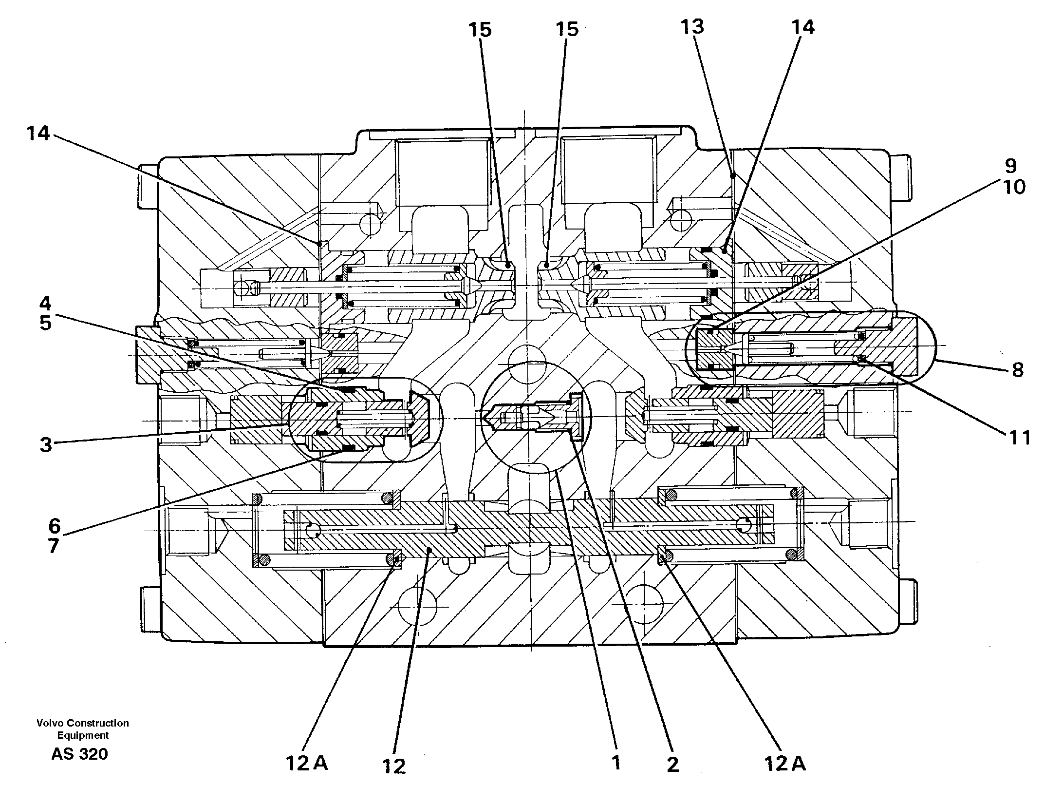 Valve section 3:rd function  93547, 80034 — volvo parts diagram
