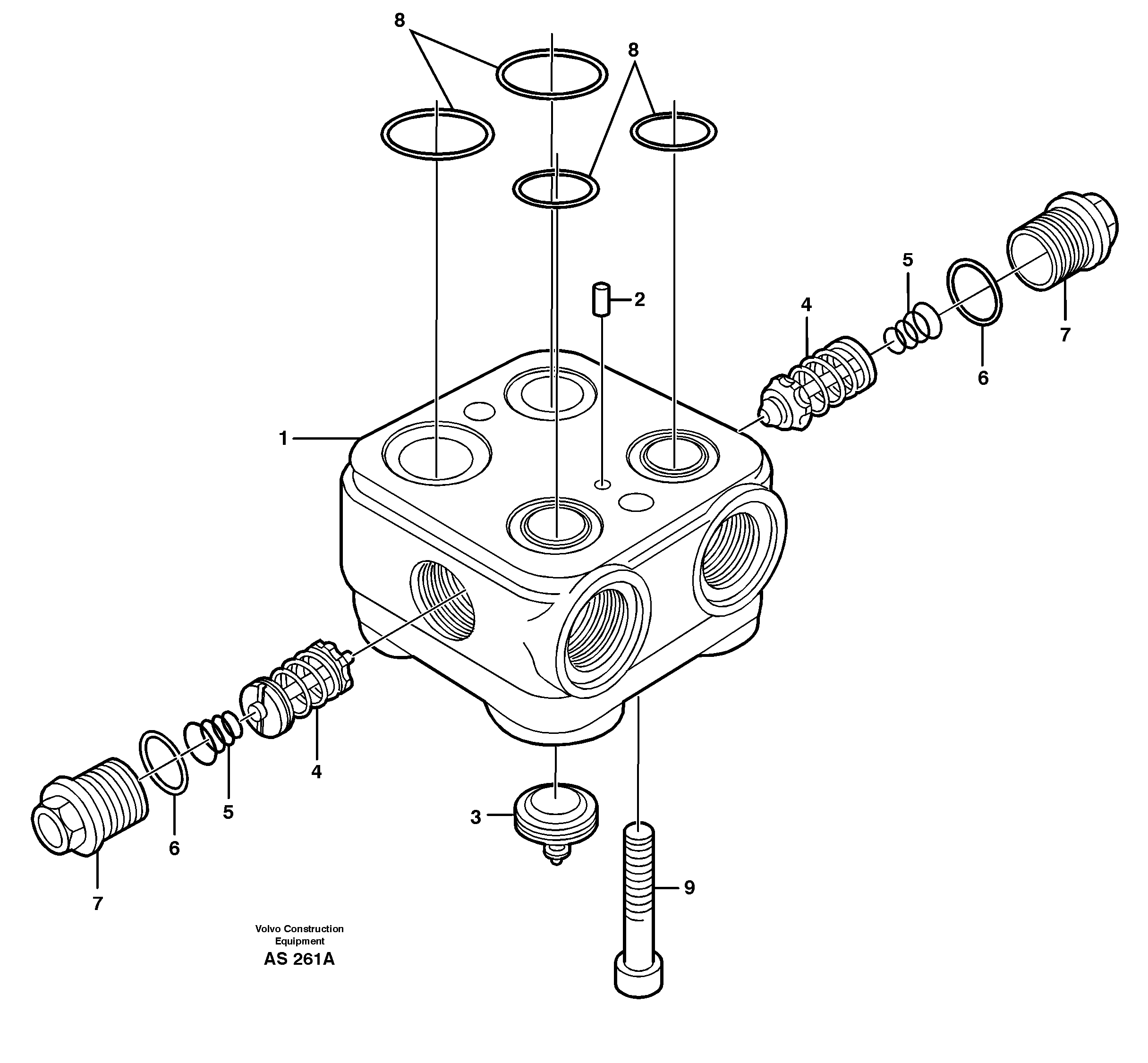 Valve housing — volvo parts diagram