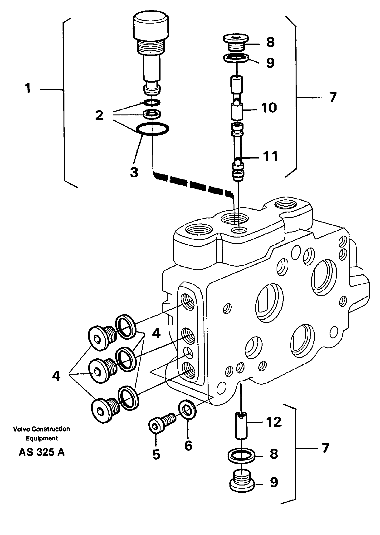 Valve section  93636 — volvo parts diagram