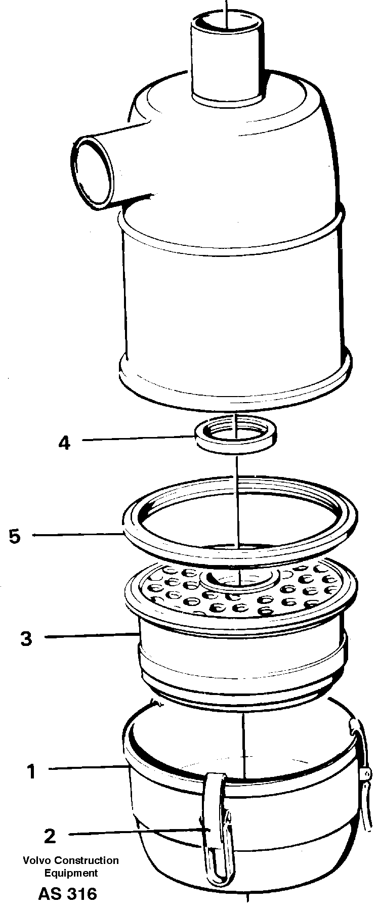 Air filter 92614 — volvo parts diagram