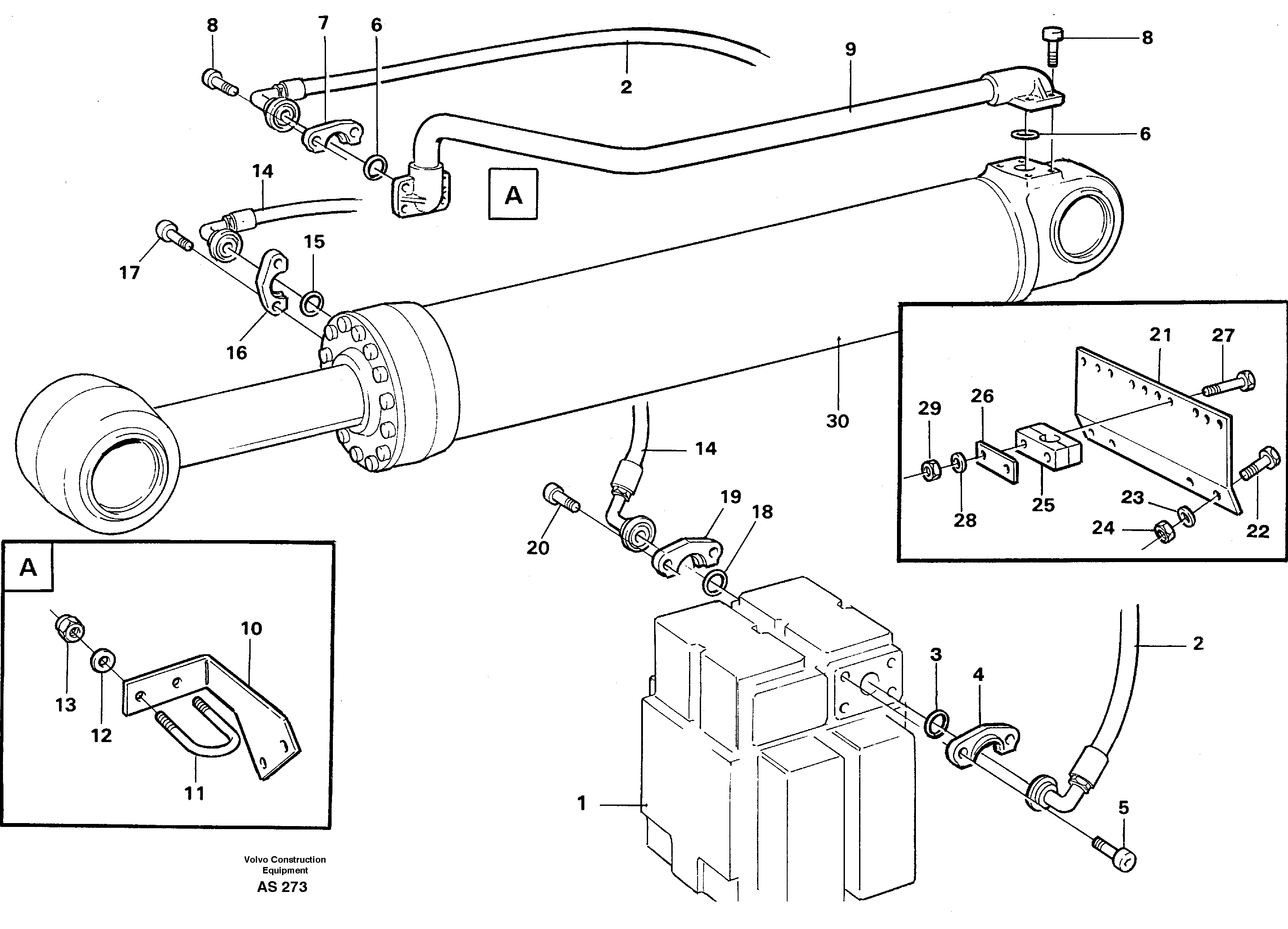 Hydraulic system: Tilt — volvo parts diagram