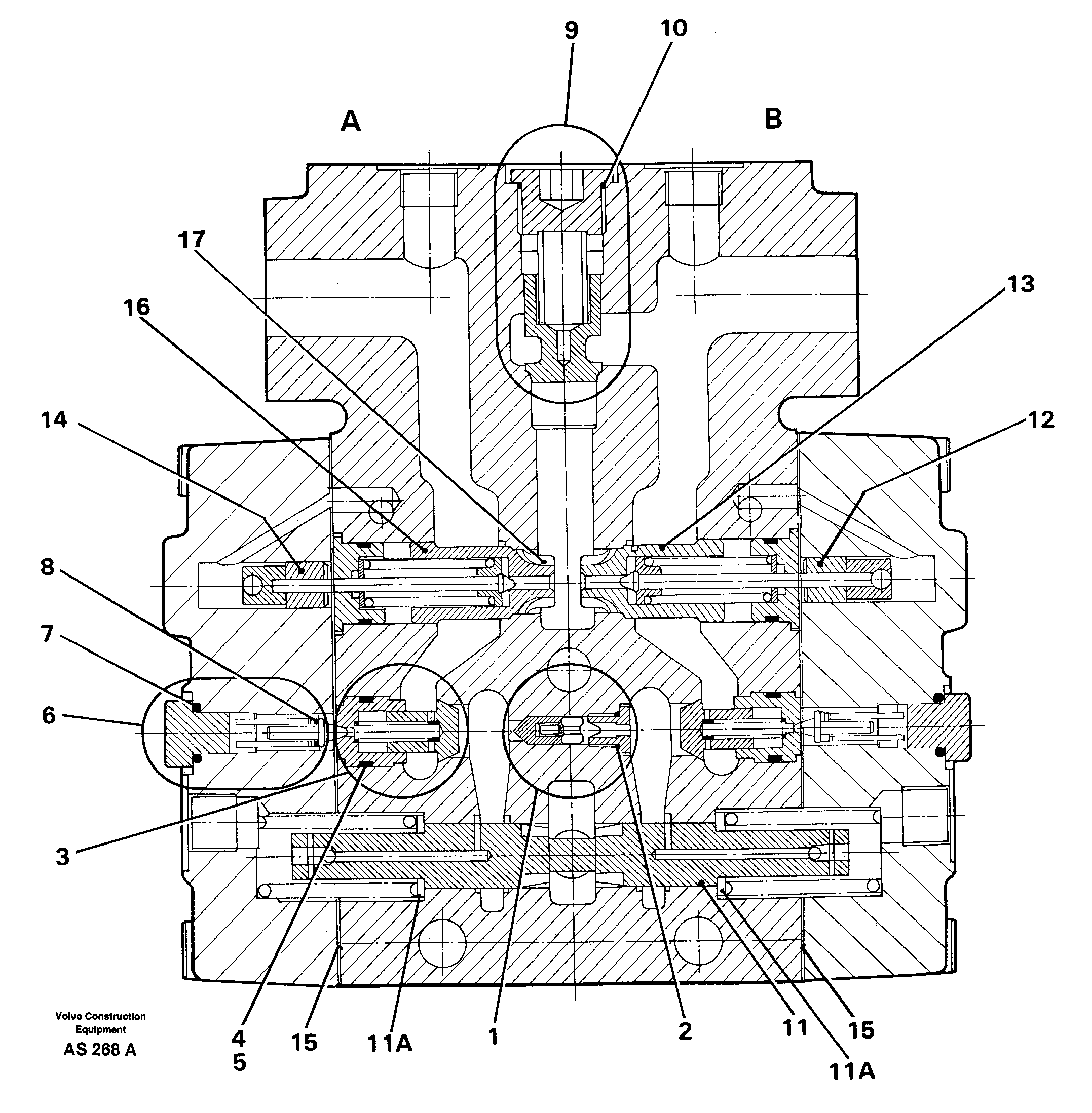 Valve section Tilt — volvo parts diagram